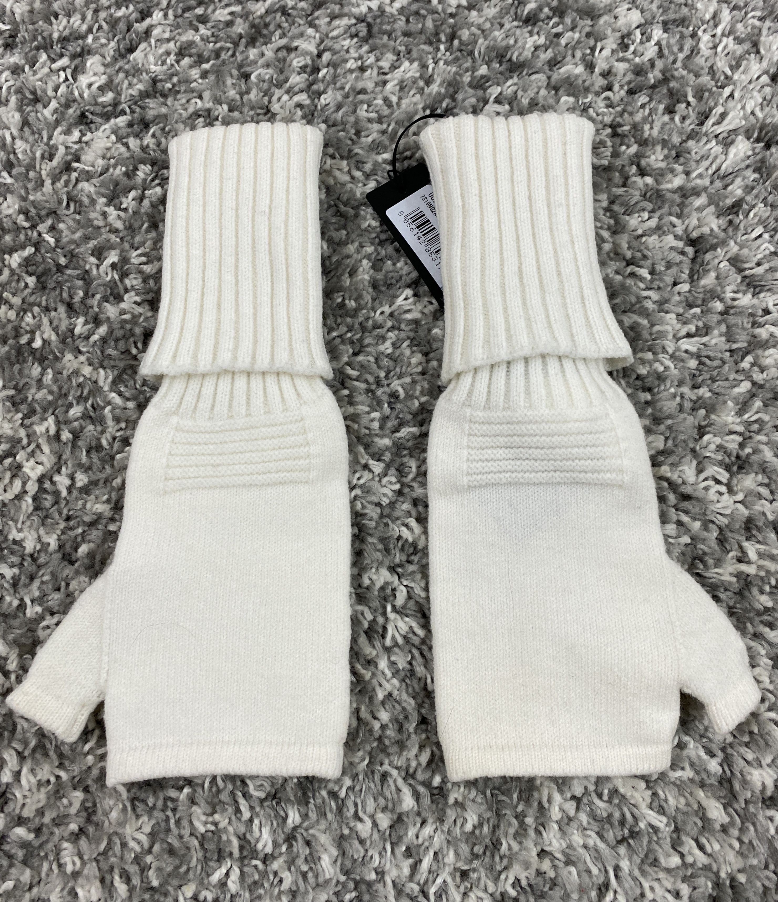 Stone Island Stone Island Shadow Project Ribbed-Knit Fingerless Gloves Size ONE SIZE - 5 Thumbnail