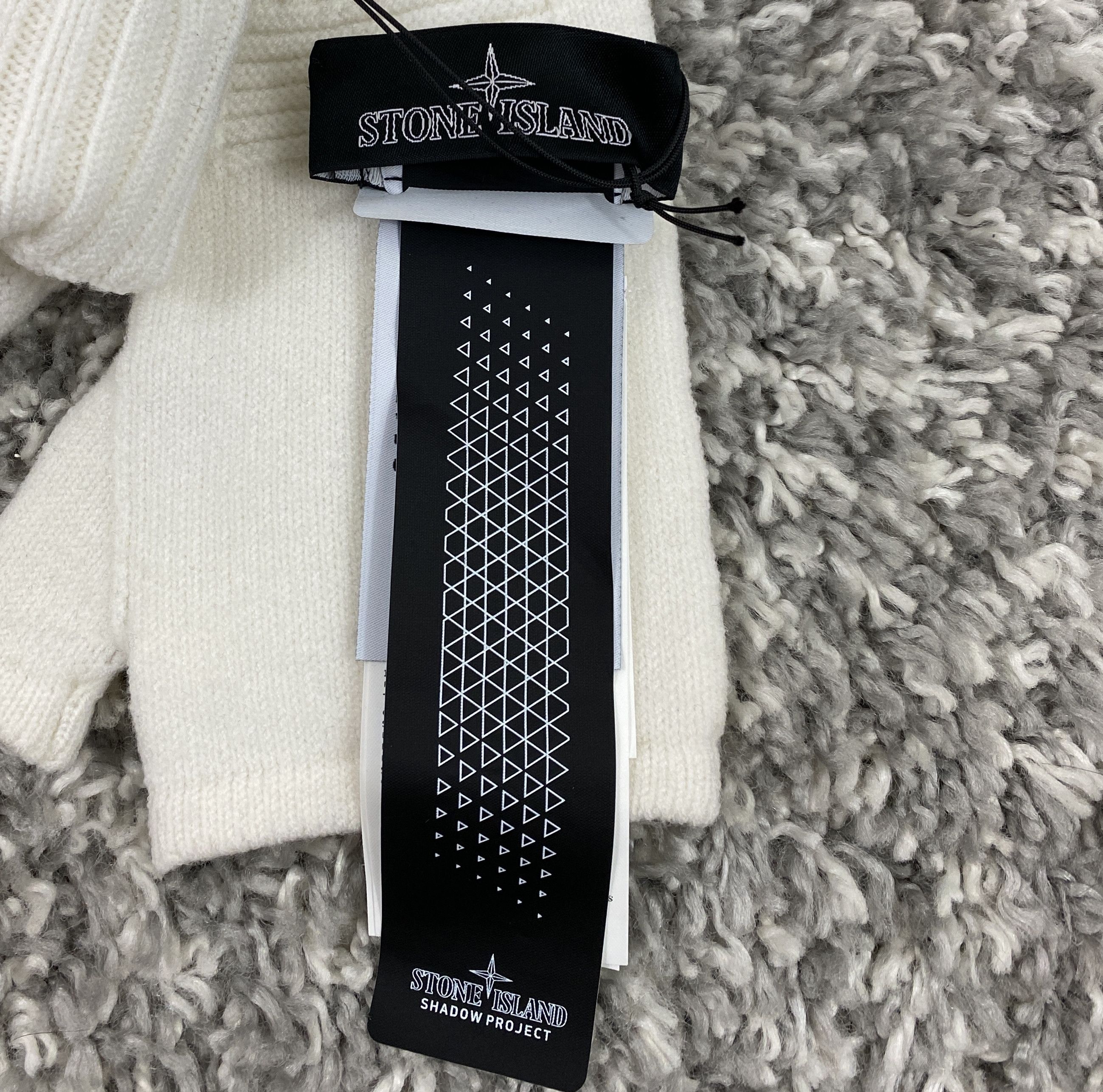 Stone Island Stone Island Shadow Project Ribbed-Knit Fingerless Gloves Size ONE SIZE - 6 Thumbnail