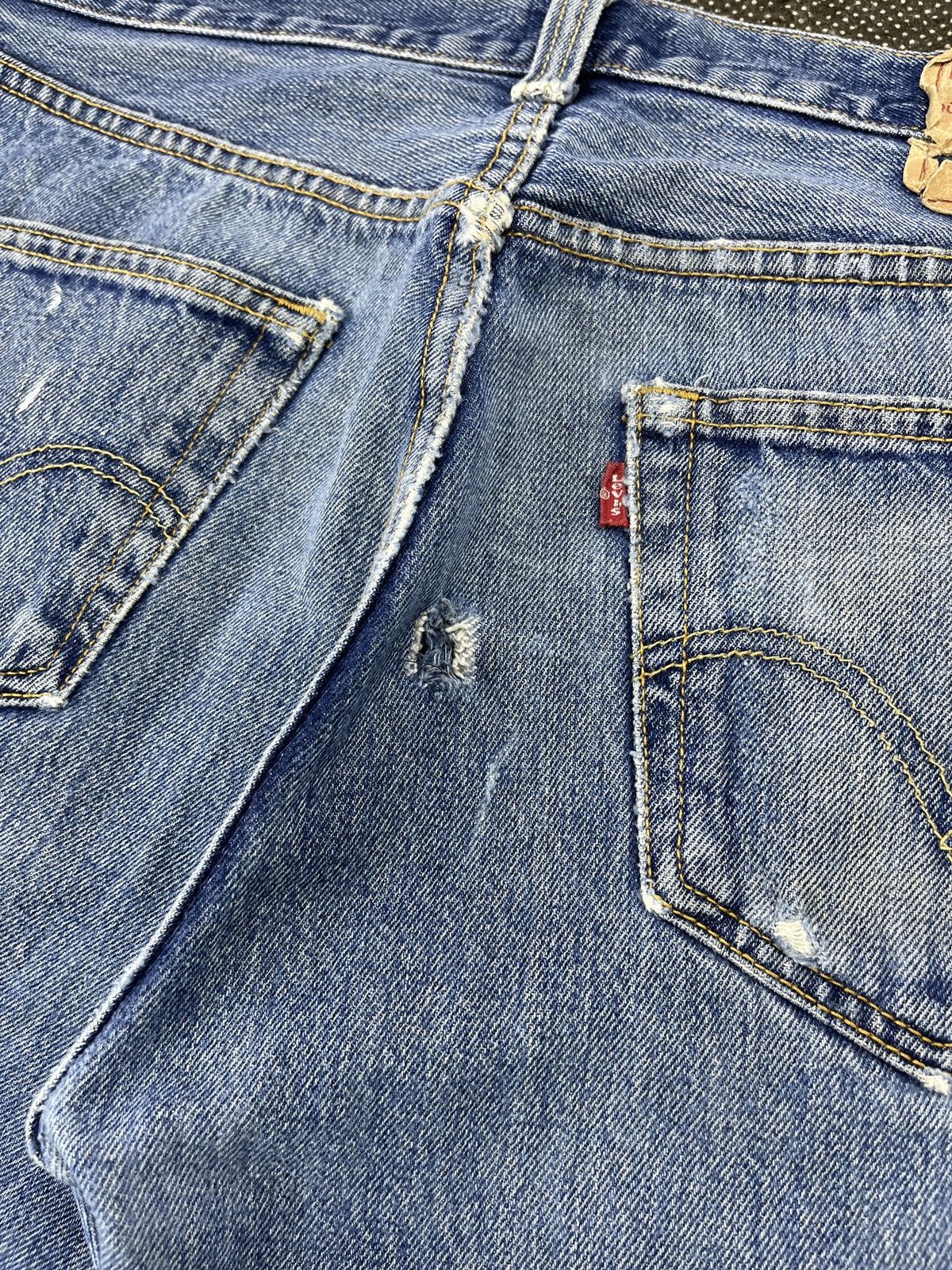 Levi's Vintage Levis 501 Splashed Paint Jeans - J556 Size US 33 - 11 Thumbnail