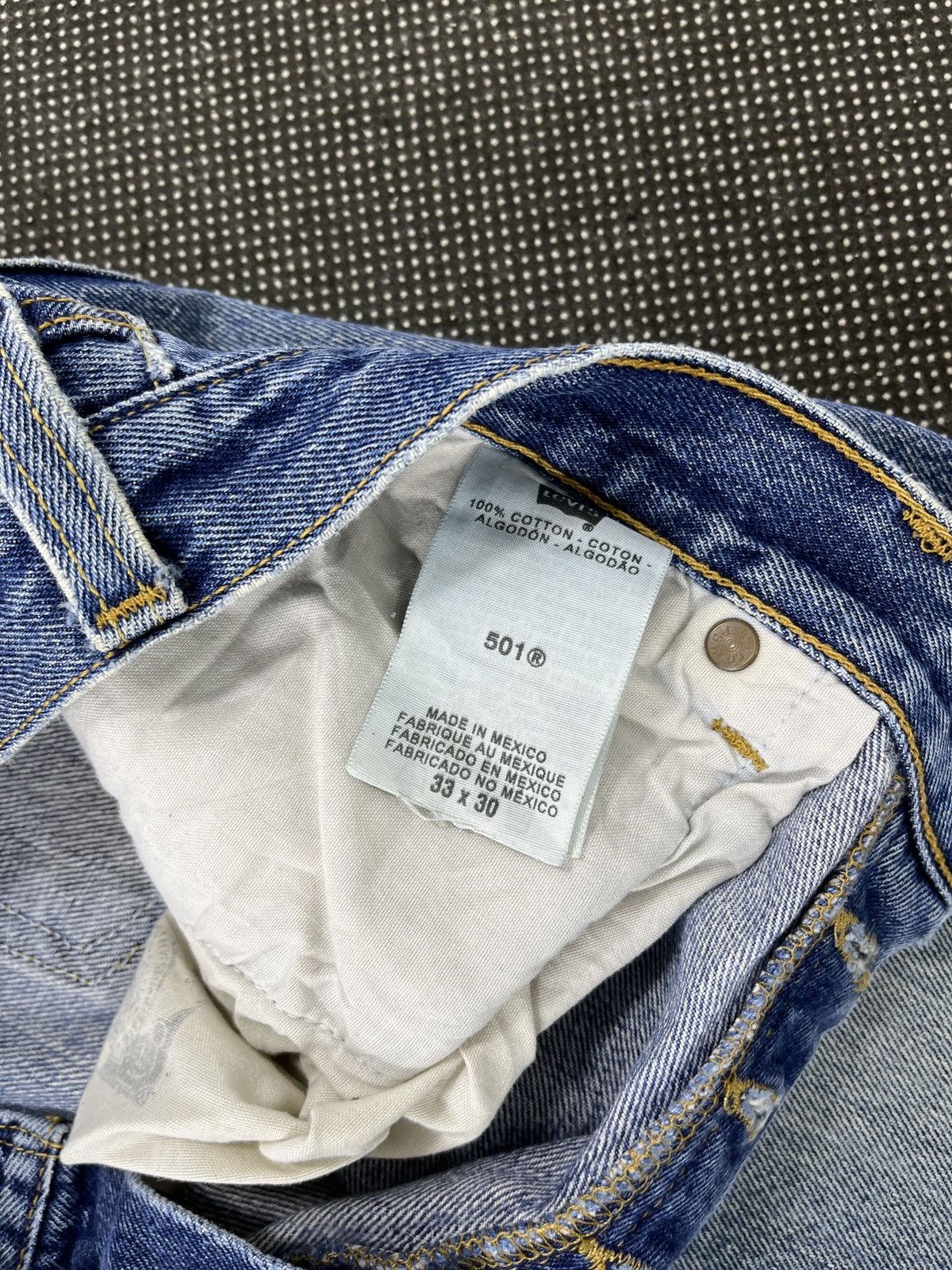 Levi's Vintage Levis 501 Splashed Paint Jeans - J556 Size US 33 - 9 Thumbnail
