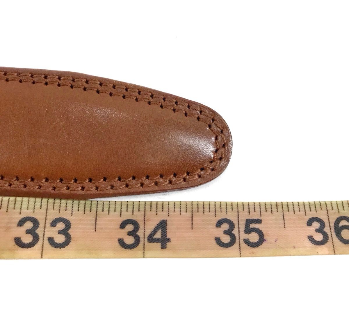 Genuine Leather Japanese Brand TAKEO KIKUCHI Leather Belt Size ONE SIZE - 8 Thumbnail