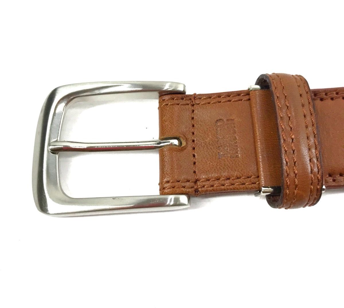 Genuine Leather Japanese Brand TAKEO KIKUCHI Leather Belt Size ONE SIZE - 5 Thumbnail