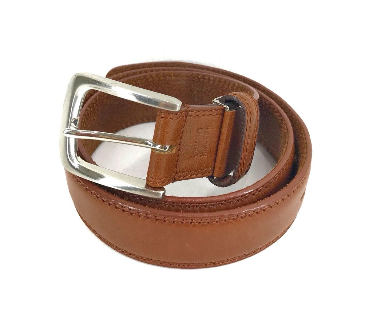 Genuine Leather Japanese Brand TAKEO KIKUCHI Leather Belt Size ONE SIZE - 3 Thumbnail