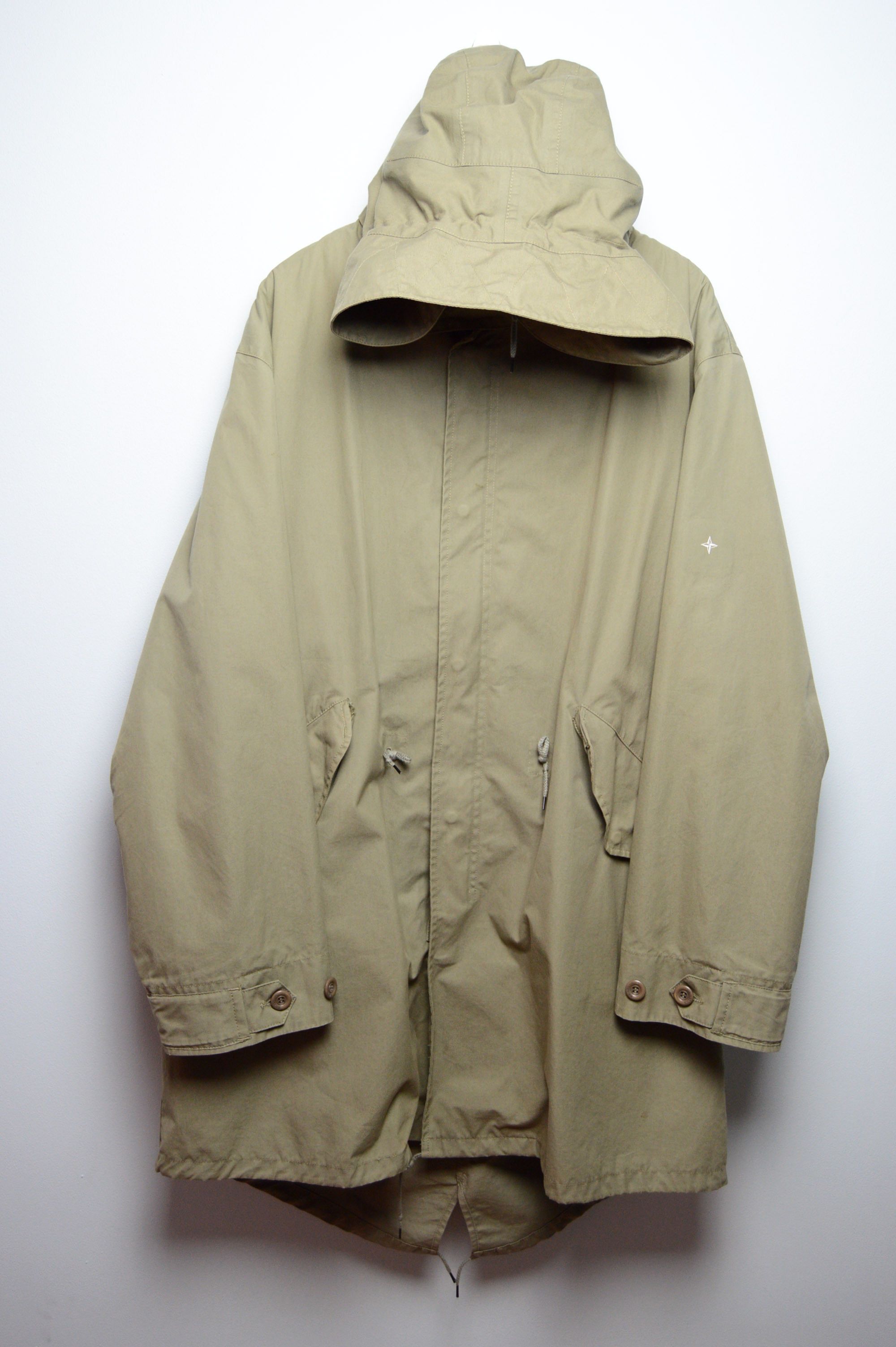 image of Stone Island Ventile Fishtail Parka Archive in Khaki, Men's (Size XL)