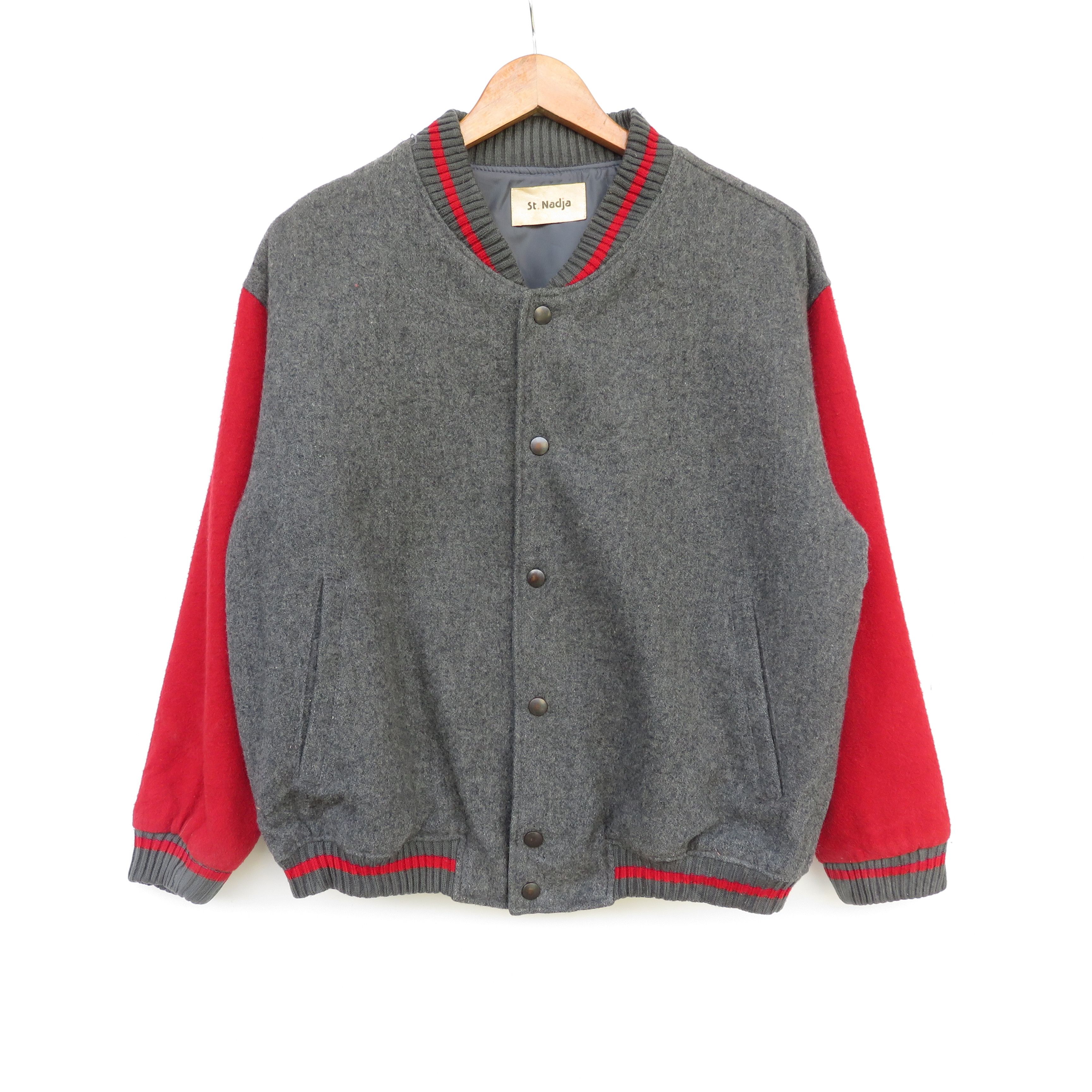Vintage Vintage Varsity Wool Jacket 'Shoot Him Down' Size US L / EU 52-54 / 3 - 2 Thumbnail