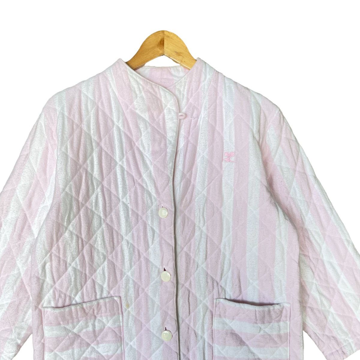 Andre Courreges × Courreges × Other Courreges Quilted Striped Jacket Size US M / EU 48-50 / 2 - 2 Thumbnail