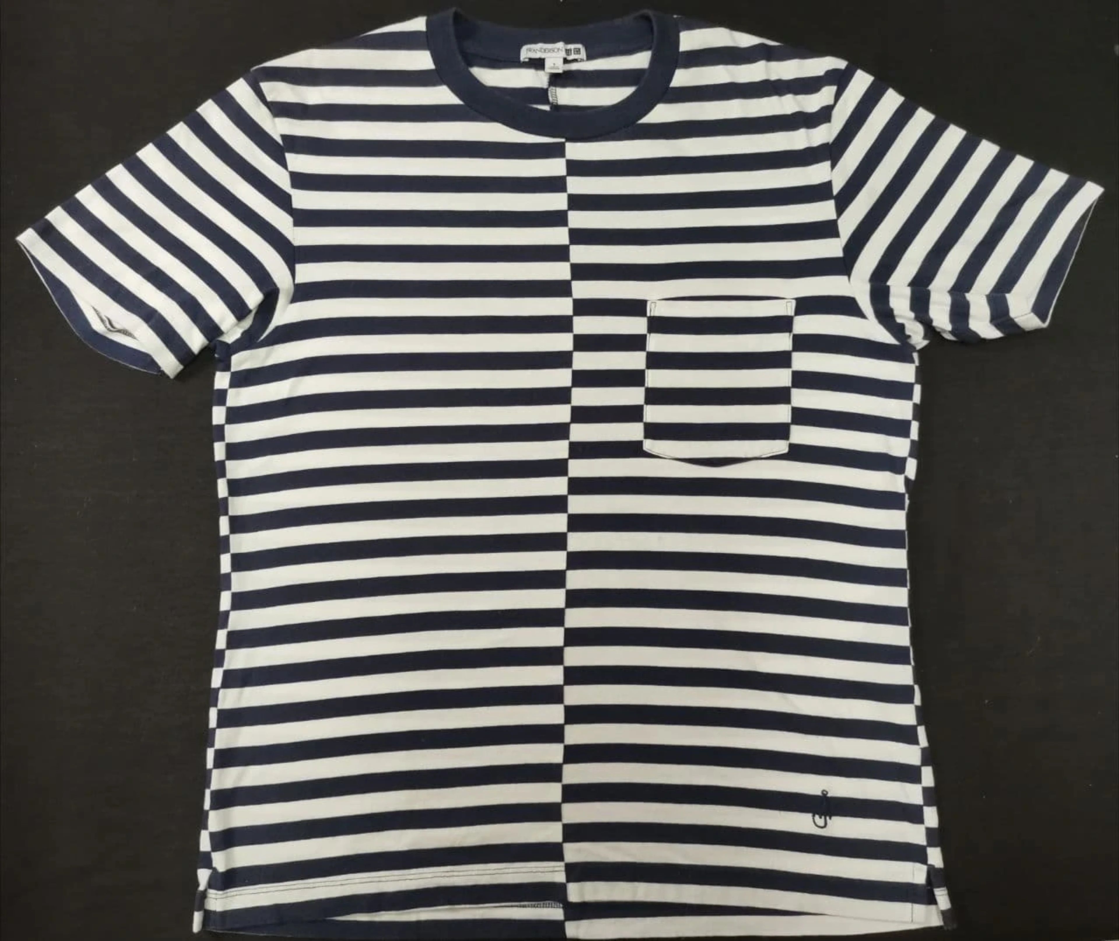 Designer × JW Anderson × Vintage JW Anderson X Uniqlo Stripe Shirt Made in Cambodia Size US S / EU 44-46 / 1 - 8 Thumbnail