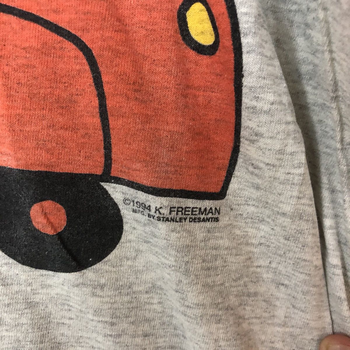Cartoon Network DL 1994 K.Freeman vintage cartoon Grey Faded Hoodie #6837 Size US L / EU 52-54 / 3 - 9 Thumbnail