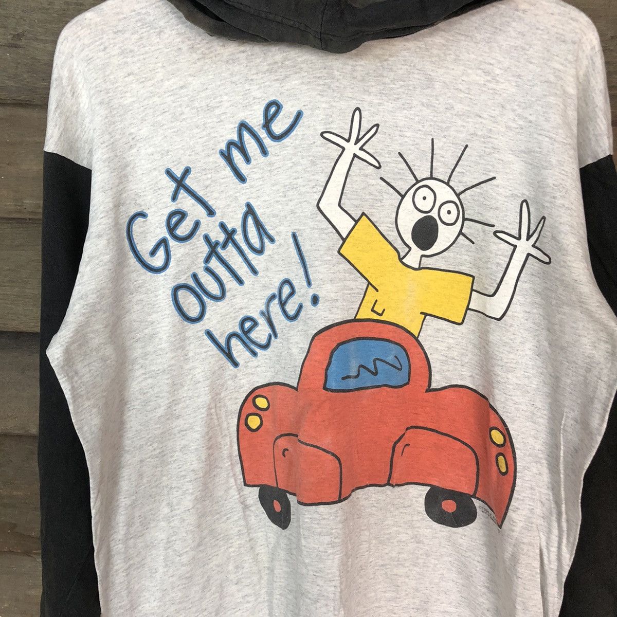 Cartoon Network DL 1994 K.Freeman vintage cartoon Grey Faded Hoodie #6837 Size US L / EU 52-54 / 3 - 4 Thumbnail