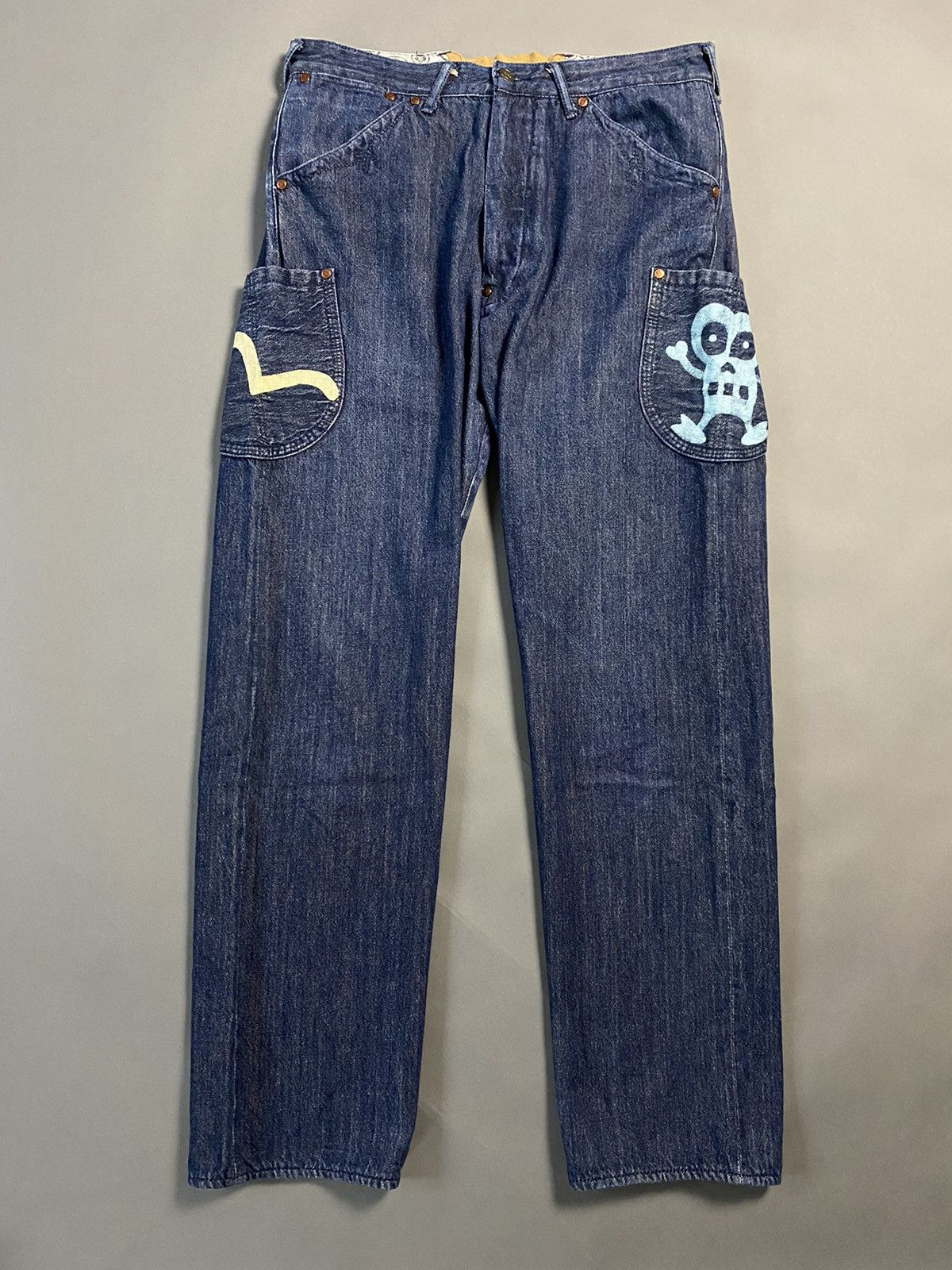 Evisu Evisu jeans vintage selvedge denim Yamane rare Size US 33 - 1 Thumbnail