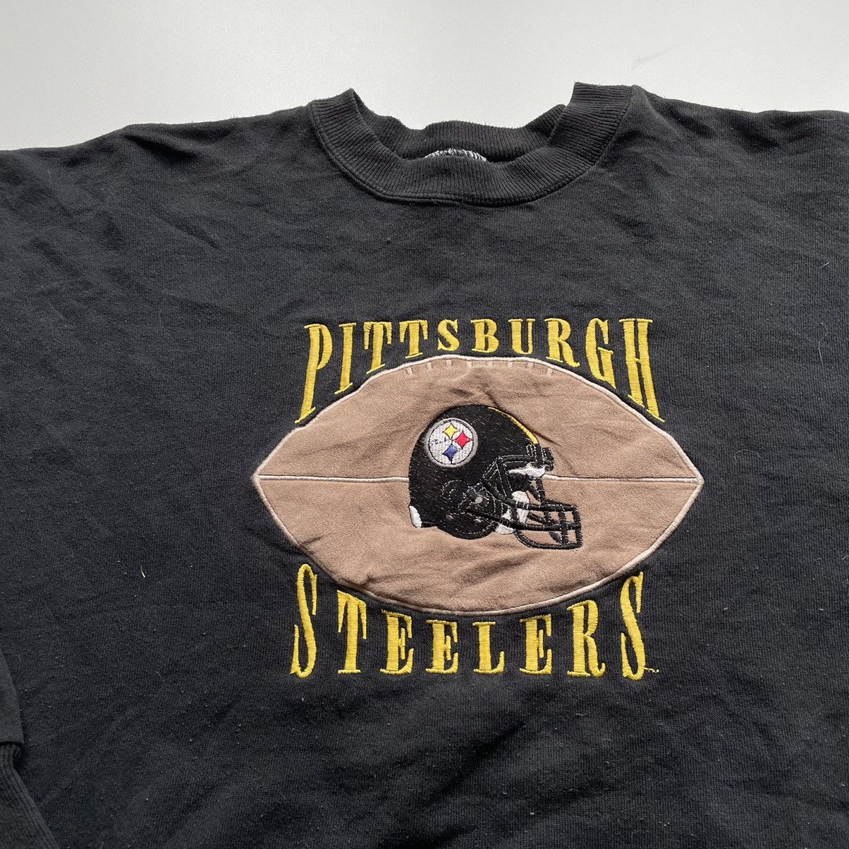 NFL × Vintage Vintage 90s Pittsburgh Steelers Embroidered Graphic Crewneck Size US L / EU 52-54 / 3 - 2 Thumbnail