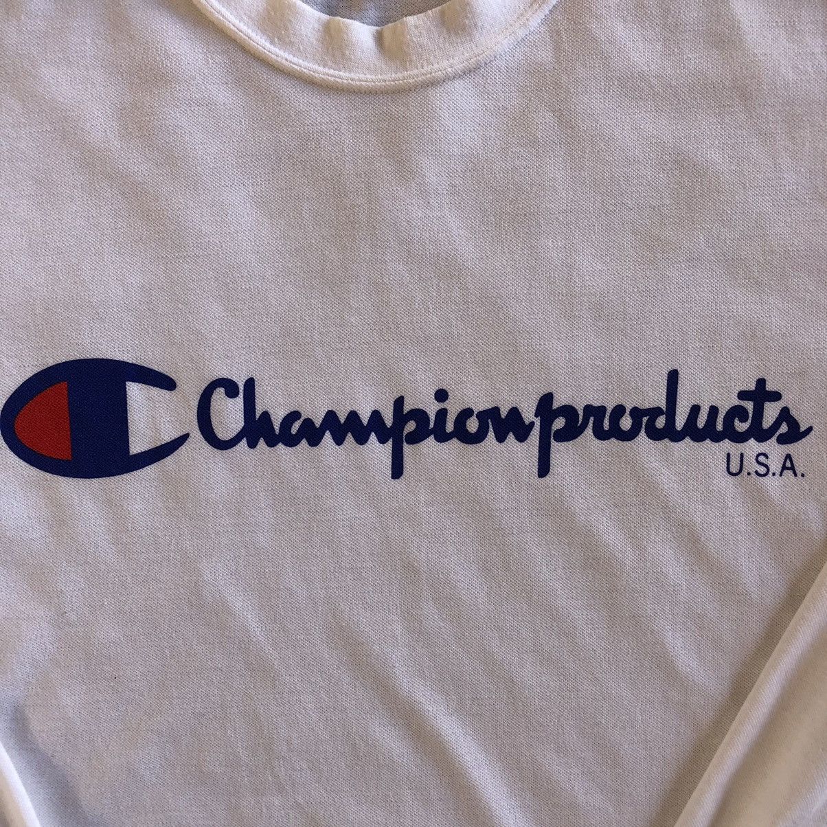 Champion Vintage 90's Champion Big Logo Long Sleeve Tee Shirt Size US S / EU 44-46 / 1 - 5 Thumbnail