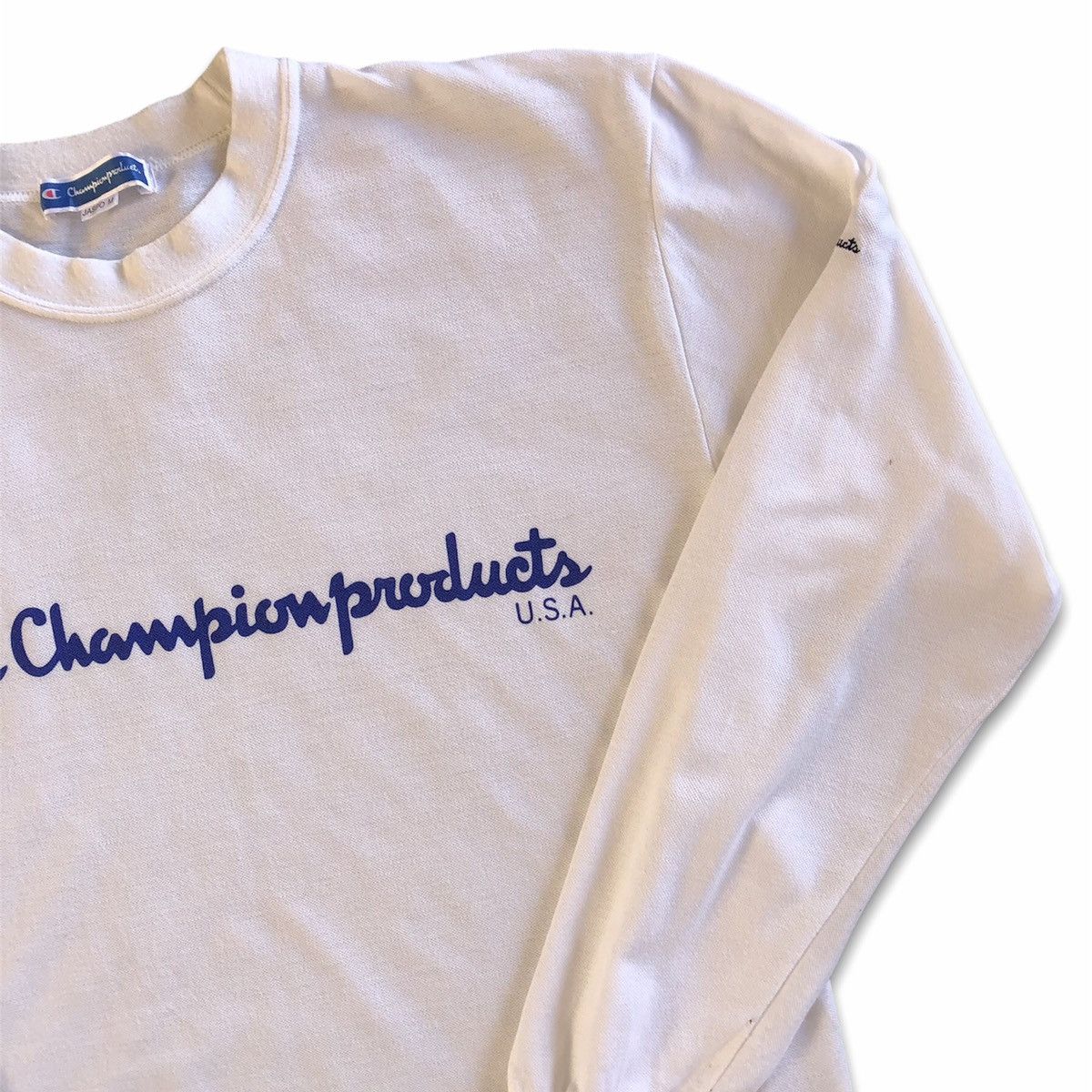 Champion Vintage 90's Champion Big Logo Long Sleeve Tee Shirt Size US S / EU 44-46 / 1 - 2 Thumbnail