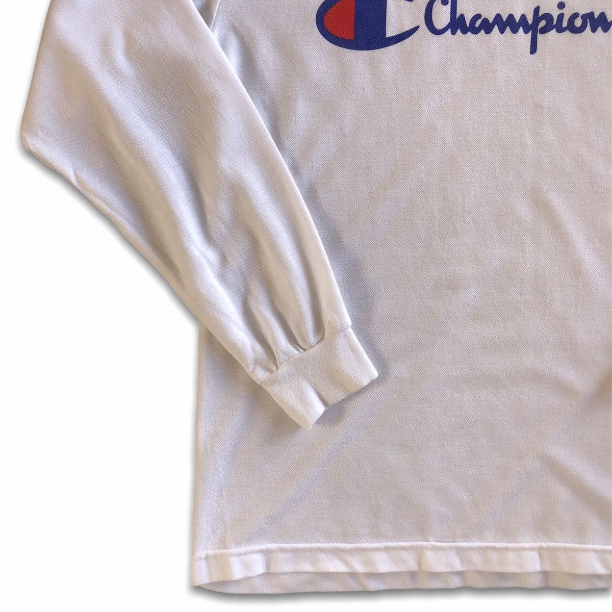 Champion Vintage 90's Champion Big Logo Long Sleeve Tee Shirt Size US S / EU 44-46 / 1 - 3 Thumbnail