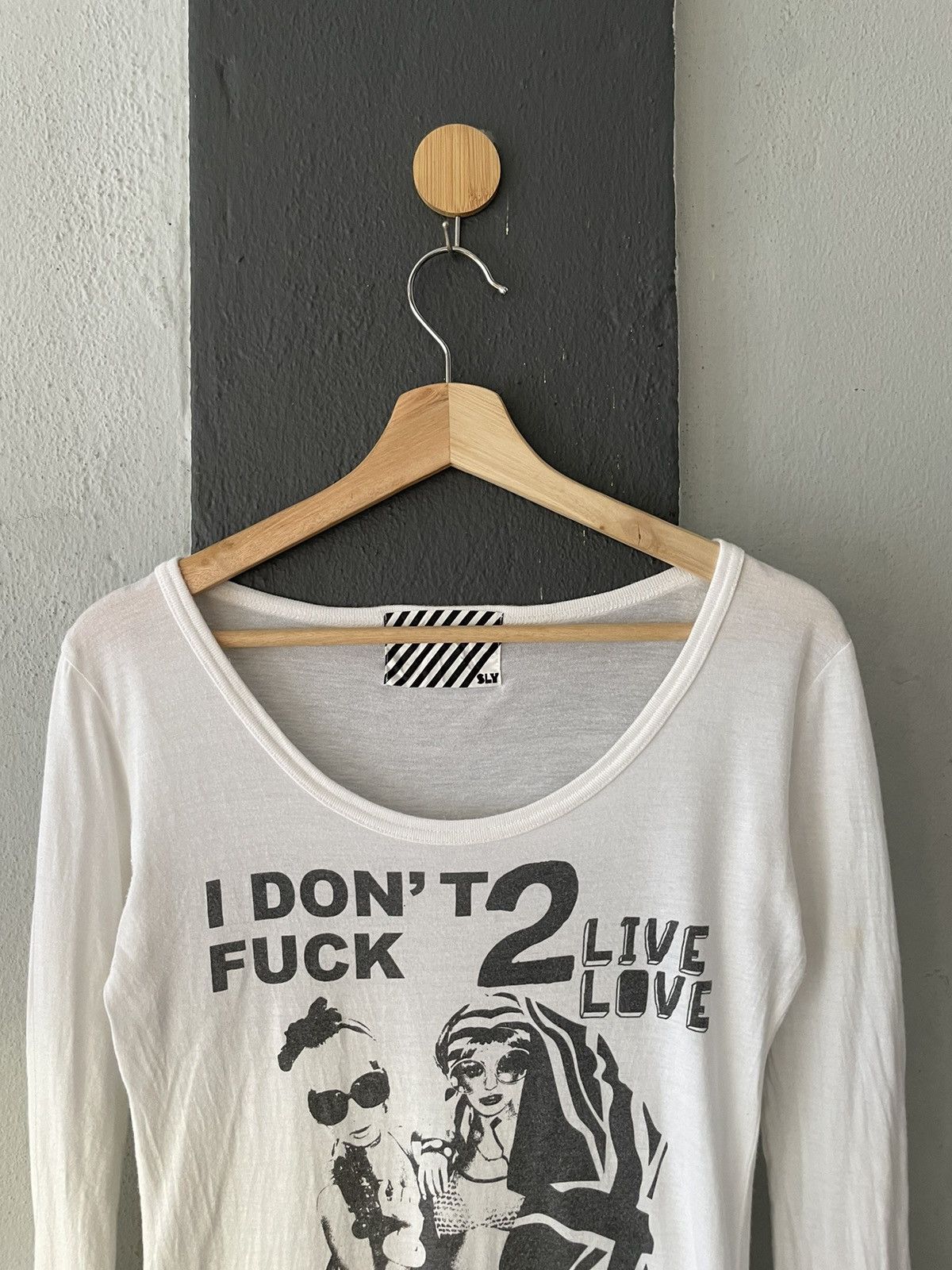 Other Punk “I Don’t Fuck 2 Live Love” Long Sleeve Size S / US 4 / IT 40 - 3 Thumbnail