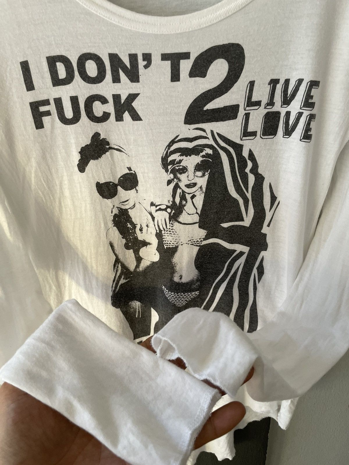 Other Punk “I Don’t Fuck 2 Live Love” Long Sleeve Size S / US 4 / IT 40 - 5 Thumbnail