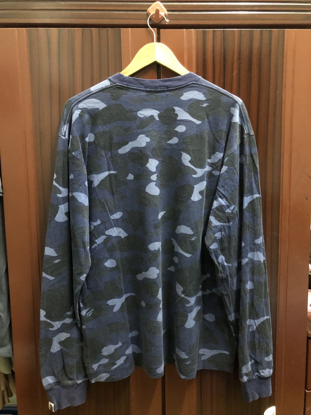 Bape OG Vintage Circa 2000 1st Blue Camo Bape Spell Out Size US L / EU 52-54 / 3 - 2 Thumbnail