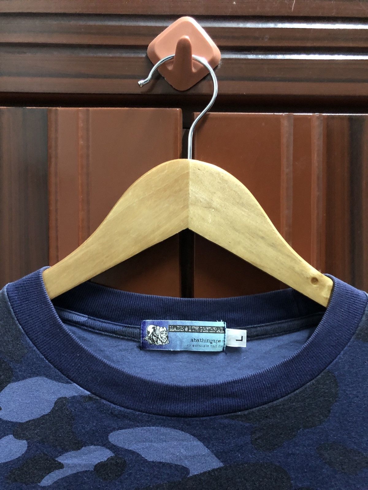 Bape OG Vintage Circa 2000 1st Blue Camo Bape Spell Out Size US L / EU 52-54 / 3 - 6 Thumbnail