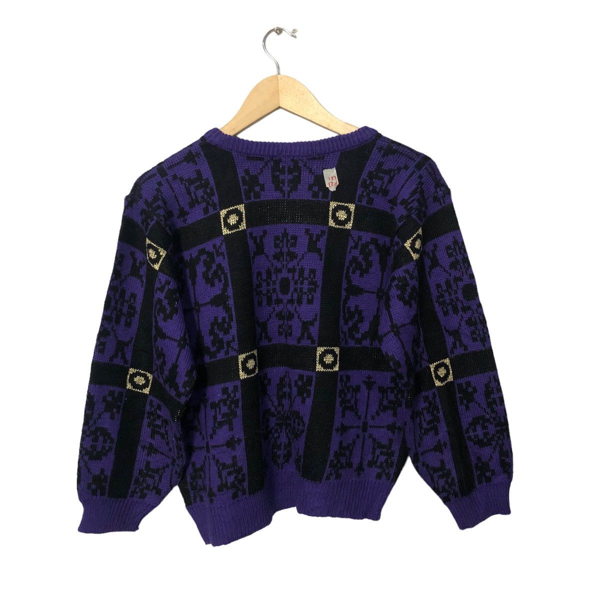 Aran Isles Knitwear Vintage Ladies Fashion Full Print Knitwear Sweater Jumper Size S / US 4 / IT 40 - 5 Thumbnail