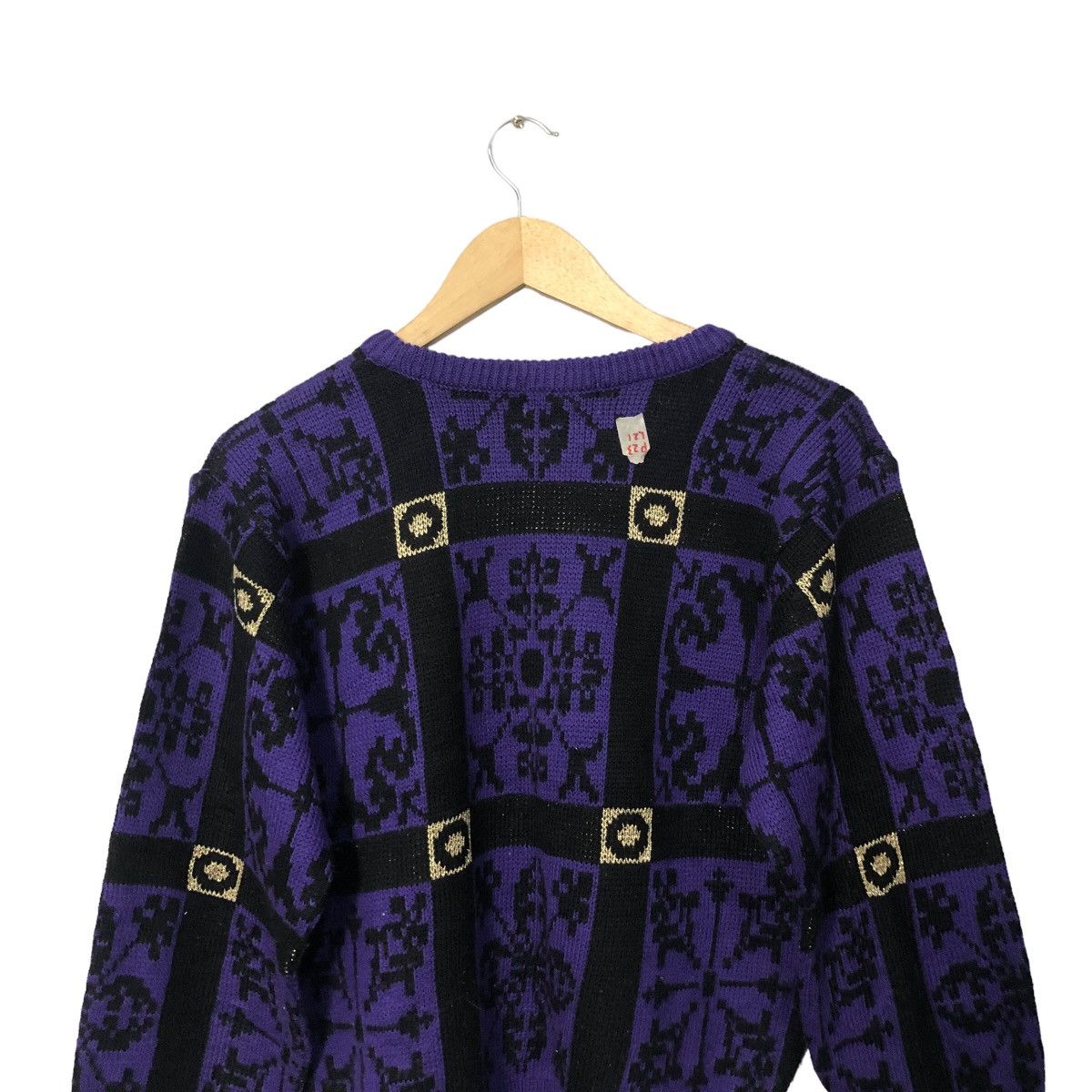 Aran Isles Knitwear Vintage Ladies Fashion Full Print Knitwear Sweater Jumper Size S / US 4 / IT 40 - 8 Thumbnail