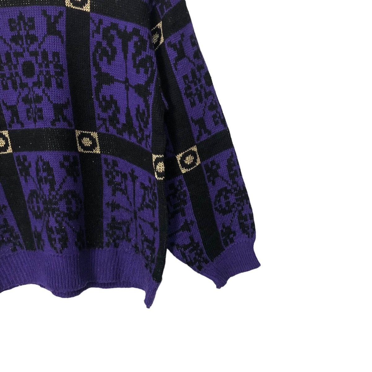 Aran Isles Knitwear Vintage Ladies Fashion Full Print Knitwear Sweater Jumper Size S / US 4 / IT 40 - 2 Thumbnail