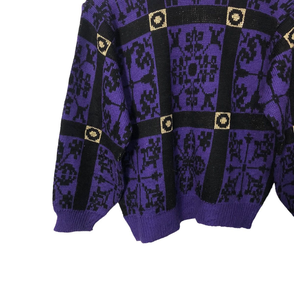 Aran Isles Knitwear Vintage Ladies Fashion Full Print Knitwear Sweater Jumper Size S / US 4 / IT 40 - 7 Thumbnail