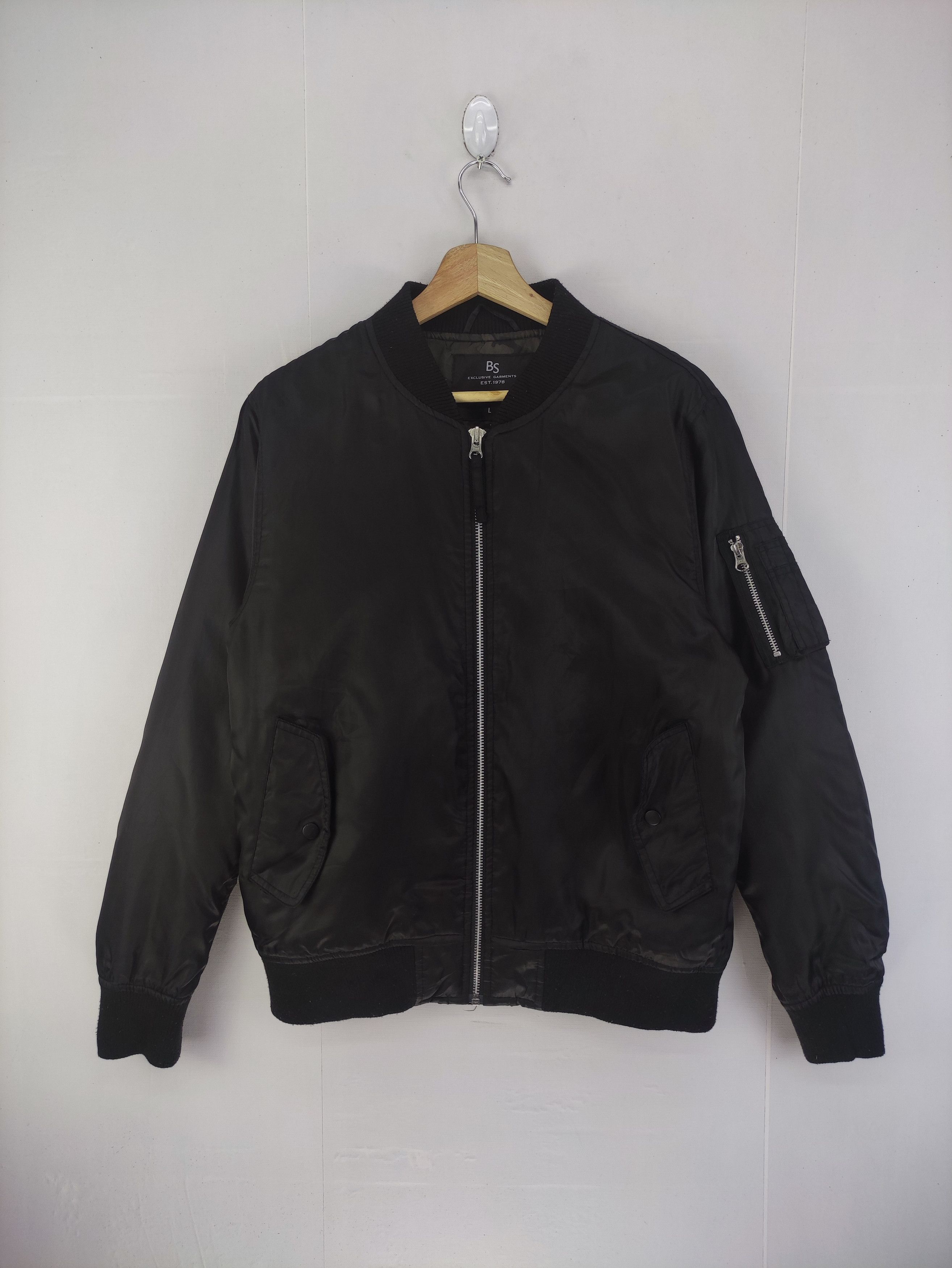 Japanese Brand Vintage 90s Bomber Jacket Blue Standard Size US M / EU 48-50 / 2 - 1 Thumbnail