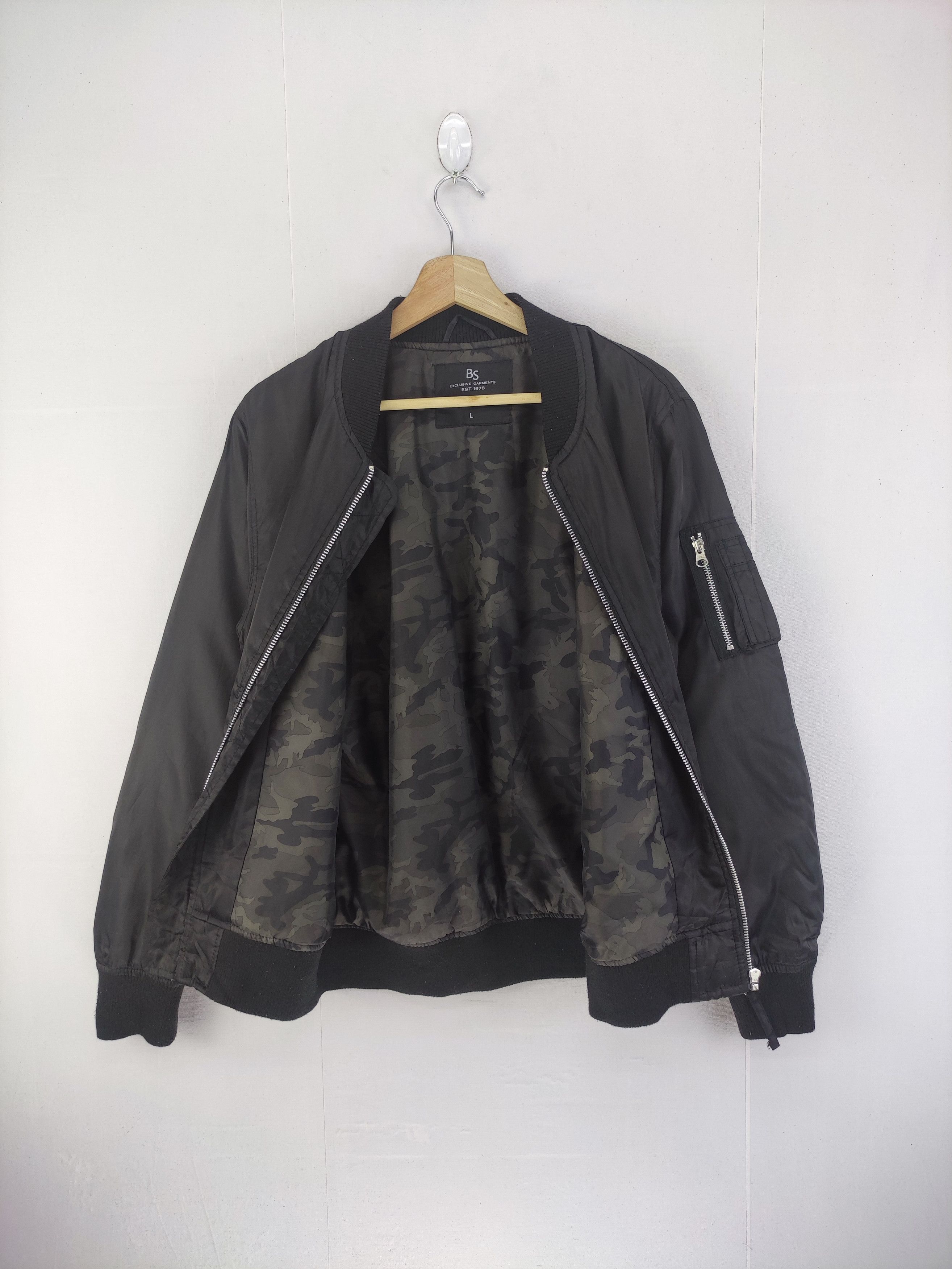 Japanese Brand Vintage 90s Bomber Jacket Blue Standard Size US M / EU 48-50 / 2 - 2 Thumbnail