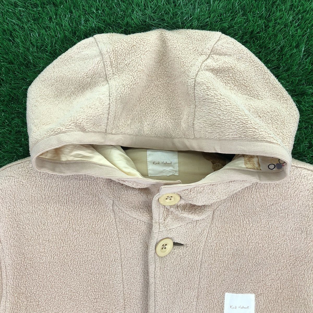 Karl Helmut Karl Helmut x Pink House Fleece Sweater Hoodie Button Up Size L / US 10 / IT 46 - 8 Thumbnail
