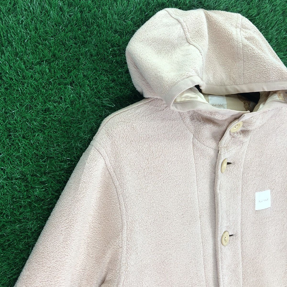 Karl Helmut Karl Helmut x Pink House Fleece Sweater Hoodie Button Up Size L / US 10 / IT 46 - 2 Thumbnail