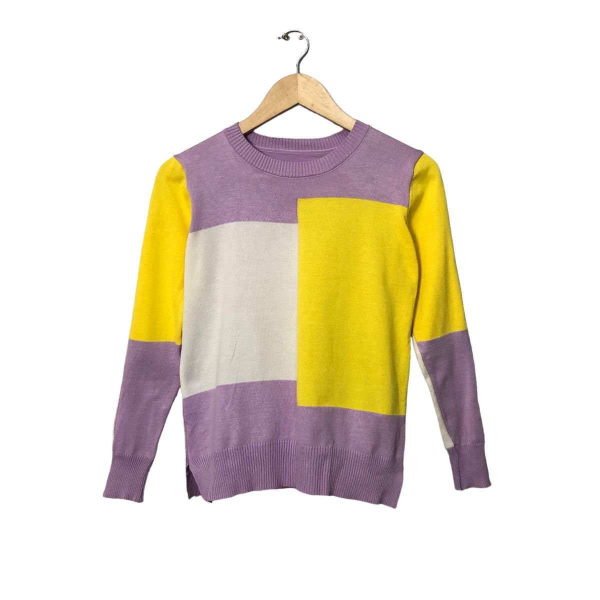 Aran Isles Knitwear Vintage Unbranded Patchwork Style Knitwear Sweater Jumper Size XS / US 0-2 / IT 36-38 - 1 Thumbnail