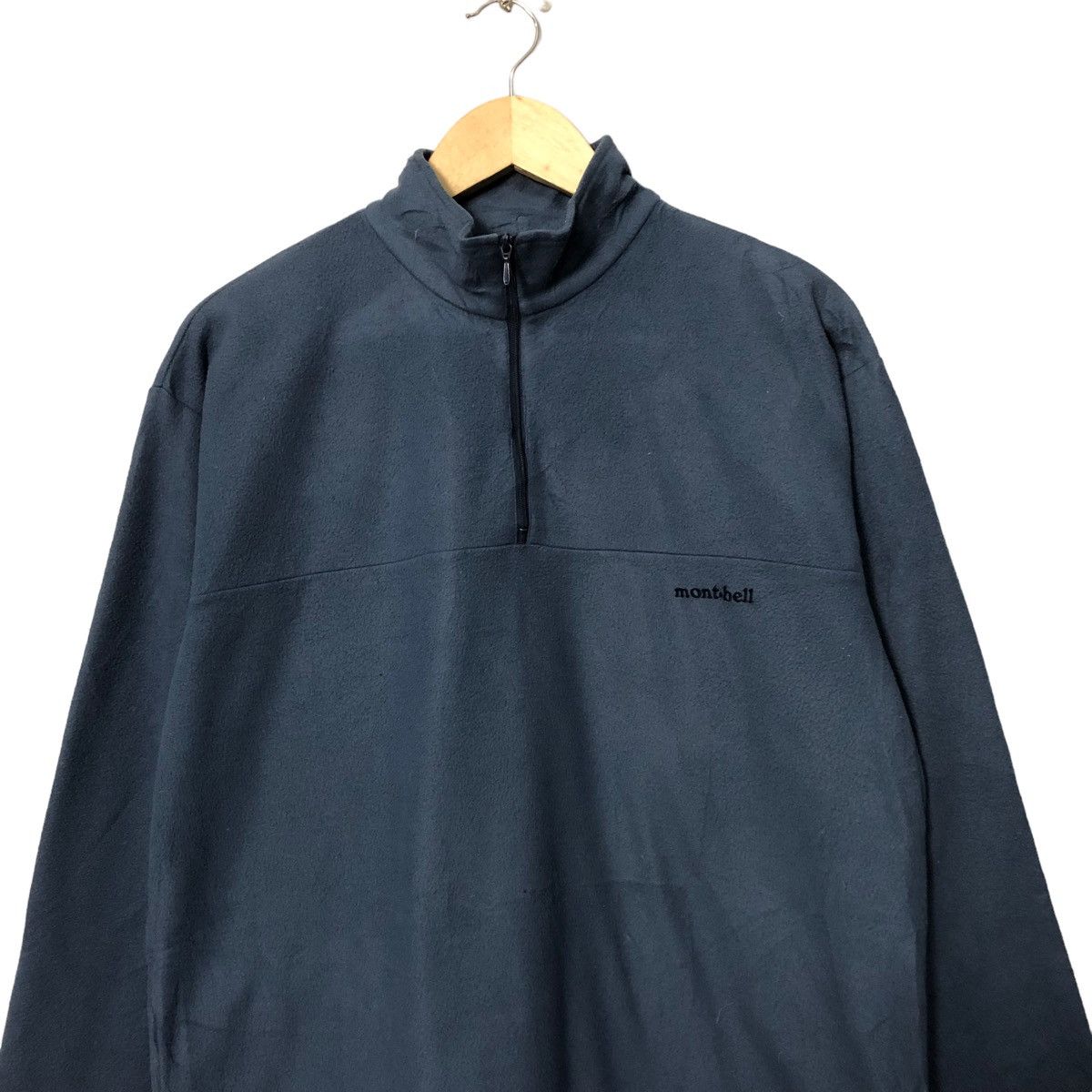 Montbell Vintage Montbell Embroidery Logo Plain Half Zipper Sweater Size US L / EU 52-54 / 3 - 4 Thumbnail