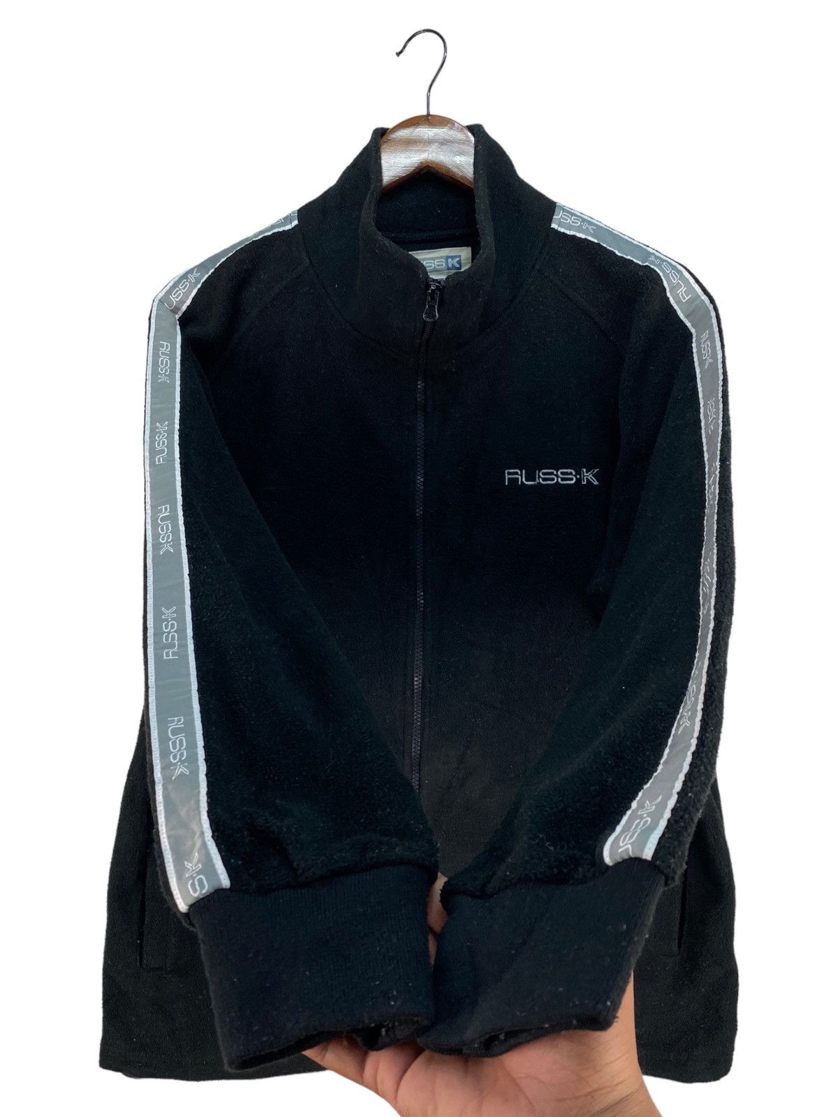 Japanese Brand RUSS.K SIDETAPE FLEECE SWEATER Size US M / EU 48-50 / 2 - 2 Thumbnail