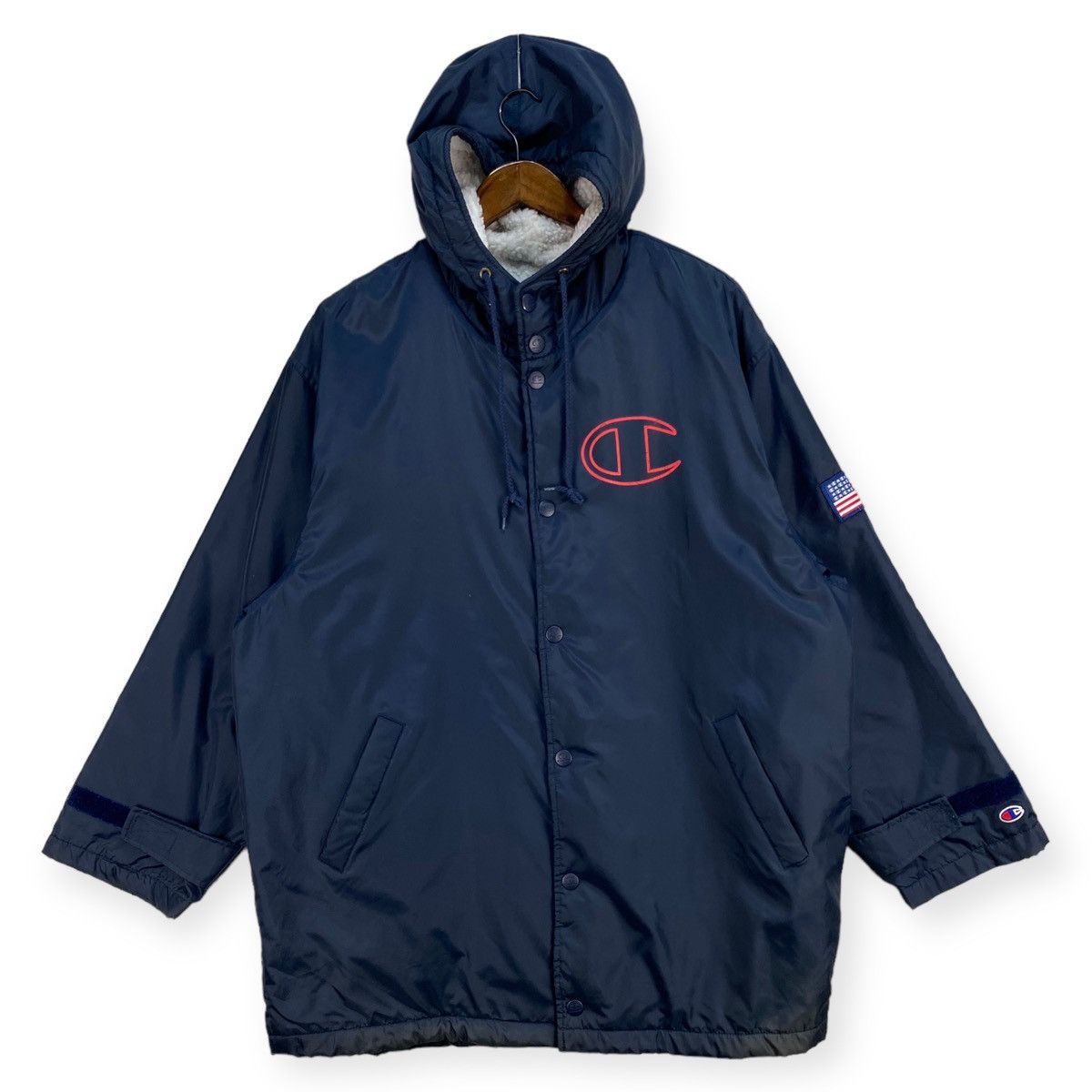 Champion Vintage Champion Usa Athletic Fur Lining Coach Jacket Size US M / EU 48-50 / 2 - 1 Thumbnail