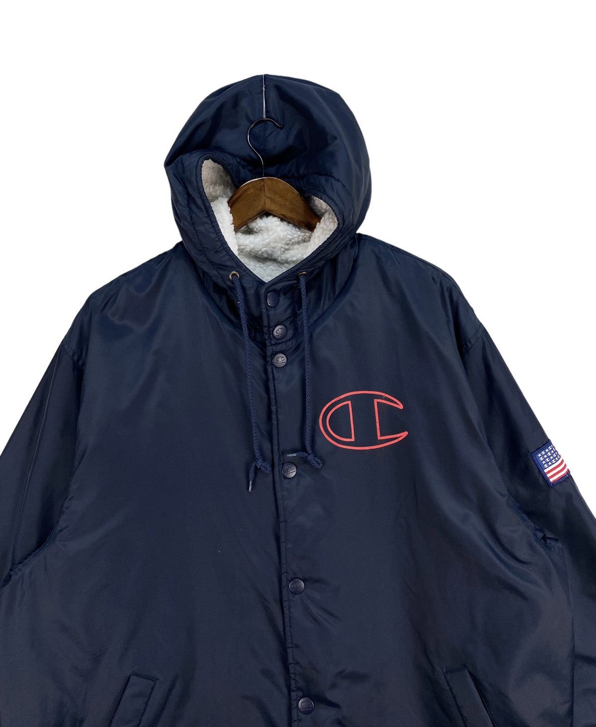Champion Vintage Champion Usa Athletic Fur Lining Coach Jacket Size US M / EU 48-50 / 2 - 3 Thumbnail