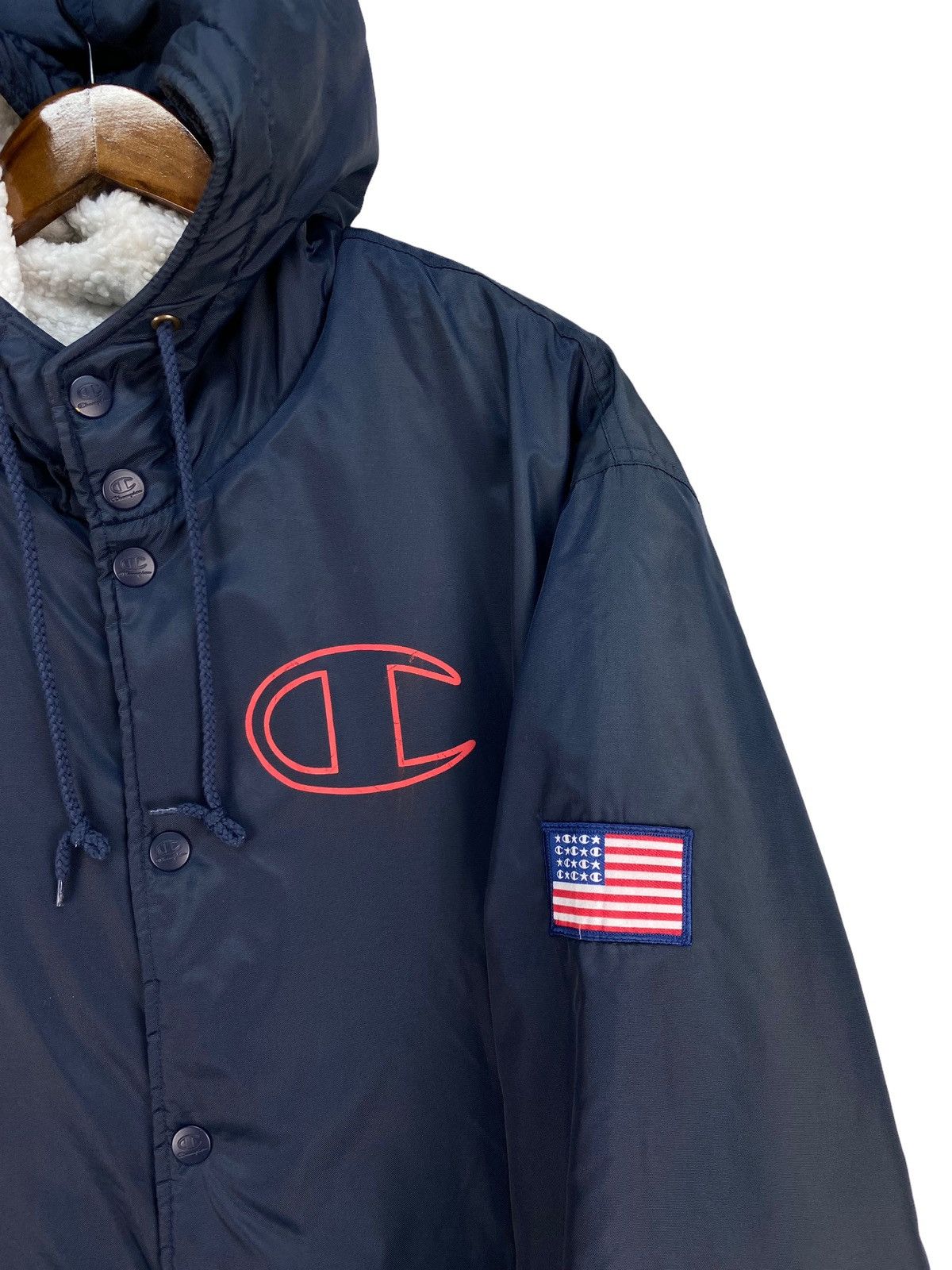 Champion Vintage Champion Usa Athletic Fur Lining Coach Jacket Size US M / EU 48-50 / 2 - 4 Thumbnail