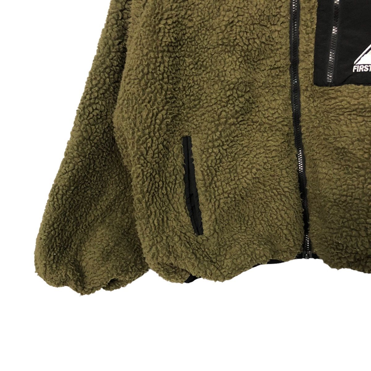 Japanese Brand Vintage First Down Zipper Ups Fleece Hoodie Jacket Size XXL / US 16-18 / IT 52-54 - 3 Thumbnail