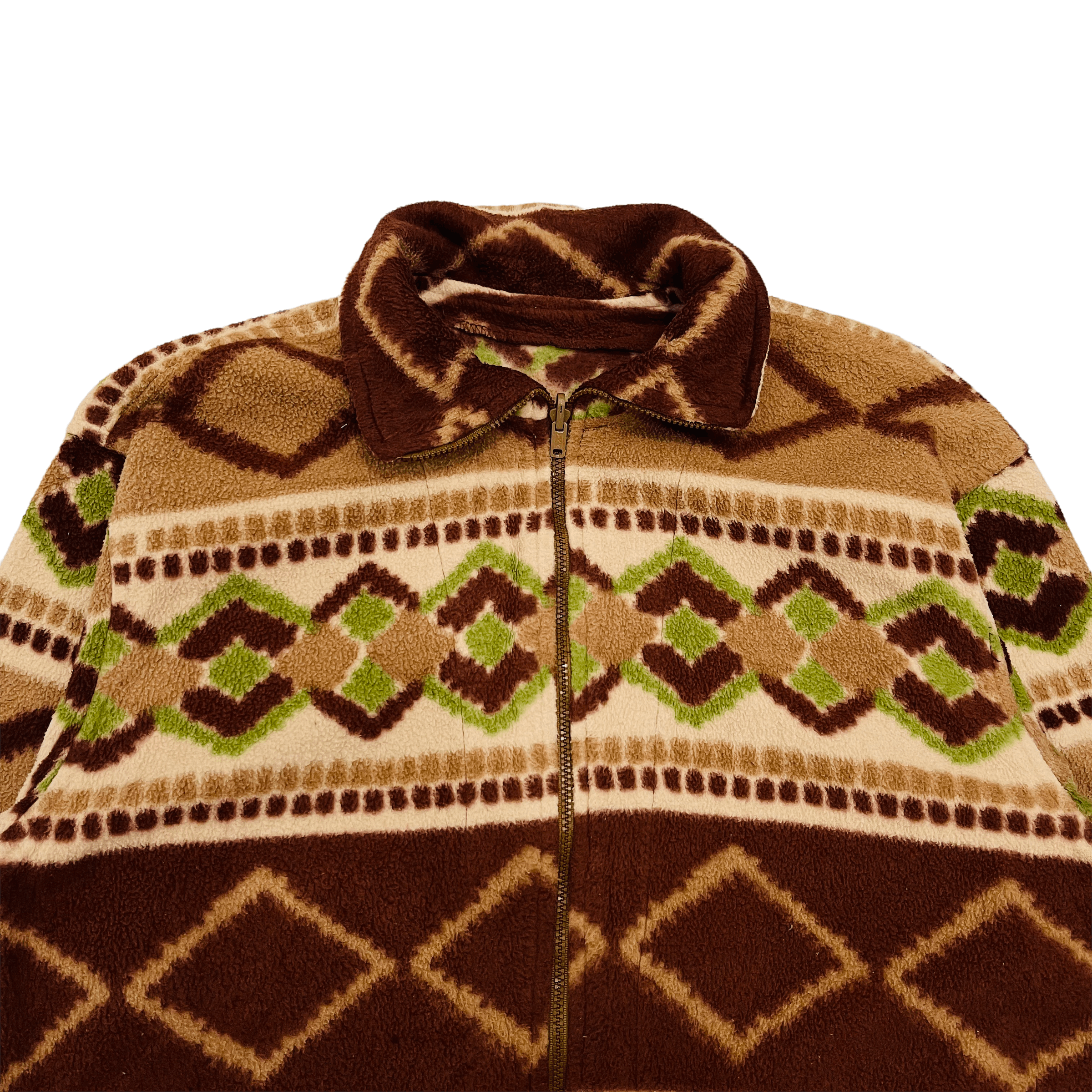 Native × Vintage Red Indian Aztec Native Navajo Fleece Sweater Size US XL / EU 56 / 4 - 3 Thumbnail