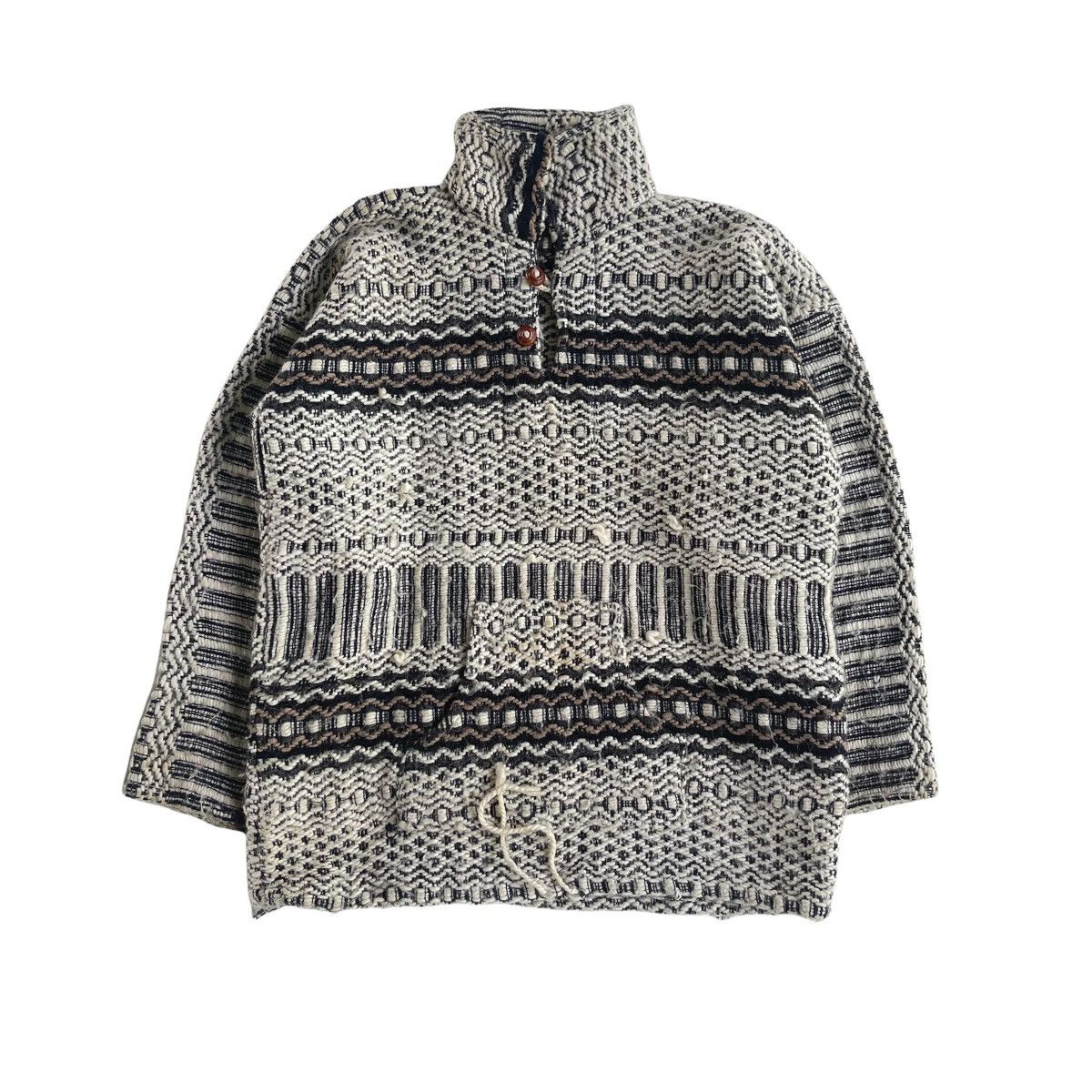 Native × Vintage Tribal Aztec American Native Knit Sweater Size US XL / EU 56 / 4 - 3 Thumbnail
