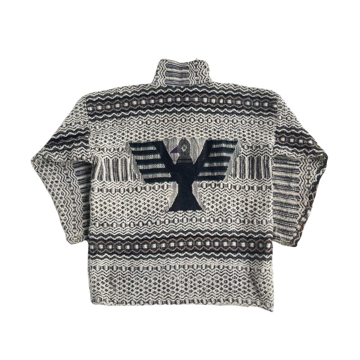 Native × Vintage Tribal Aztec American Native Knit Sweater Size US XL / EU 56 / 4 - 1 Thumbnail