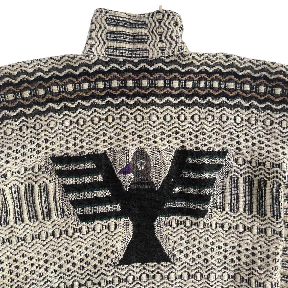 Native × Vintage Tribal Aztec American Native Knit Sweater Size US XL / EU 56 / 4 - 2 Thumbnail