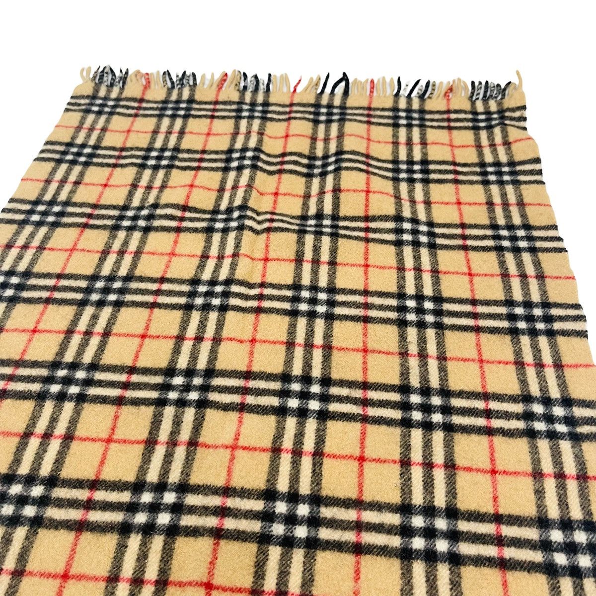 Burberry Vintage Burberry Nova Check Archive Beige Wool Bandana Size ONE SIZE - 4 Thumbnail