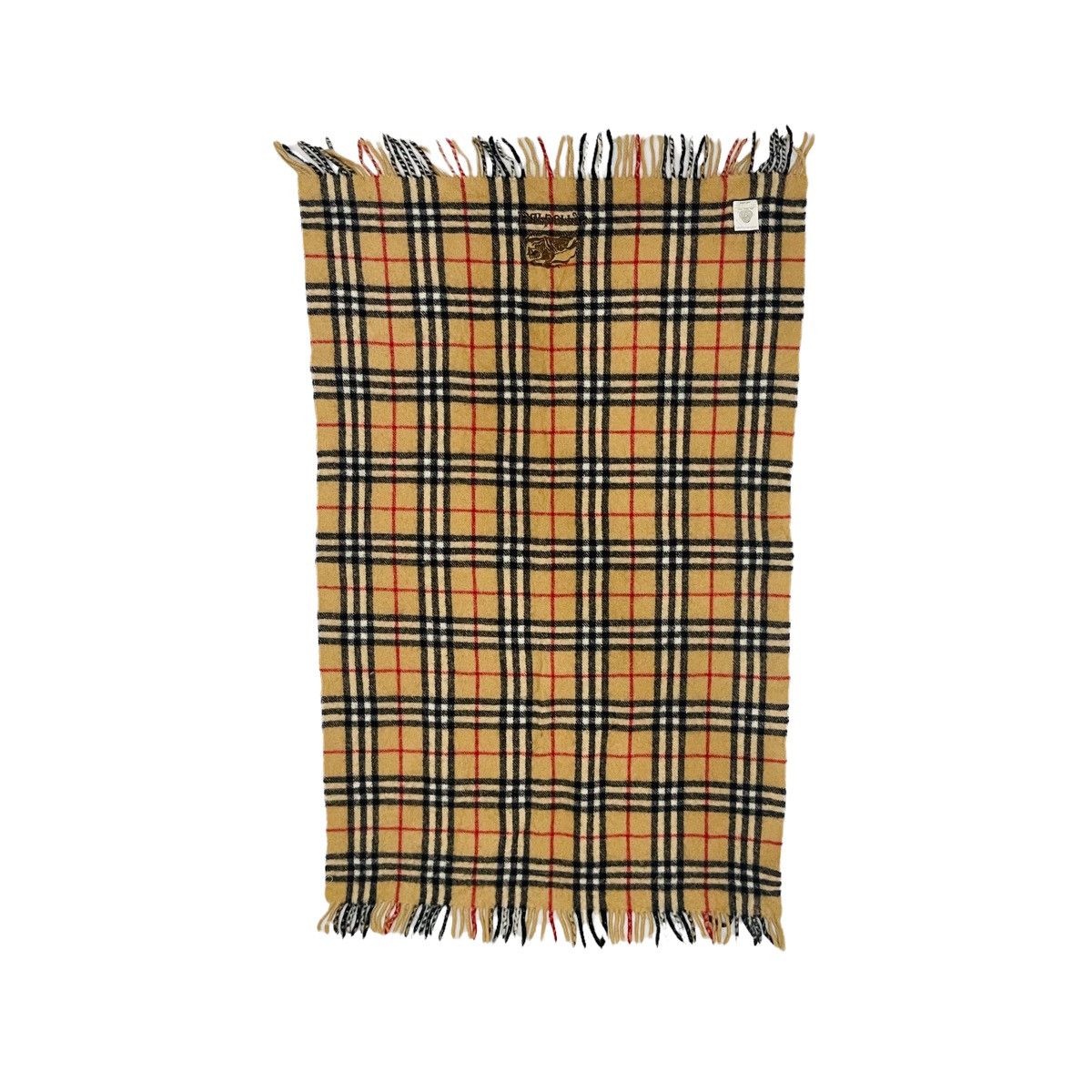 Burberry Vintage Burberry Nova Check Archive Beige Wool Bandana Size ONE SIZE - 3 Thumbnail