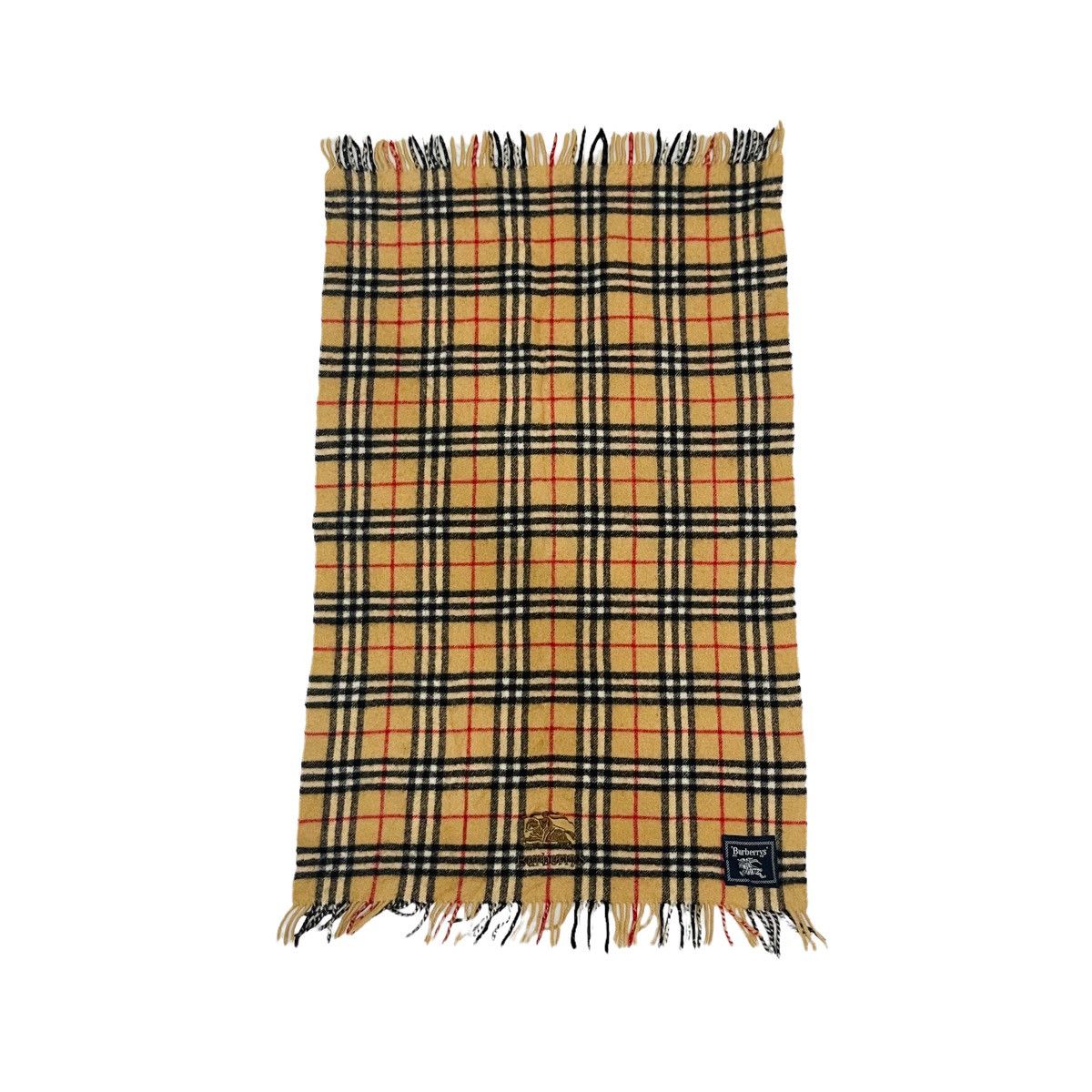 Burberry Vintage Burberry Nova Check Archive Beige Wool Bandana Size ONE SIZE - 2 Thumbnail