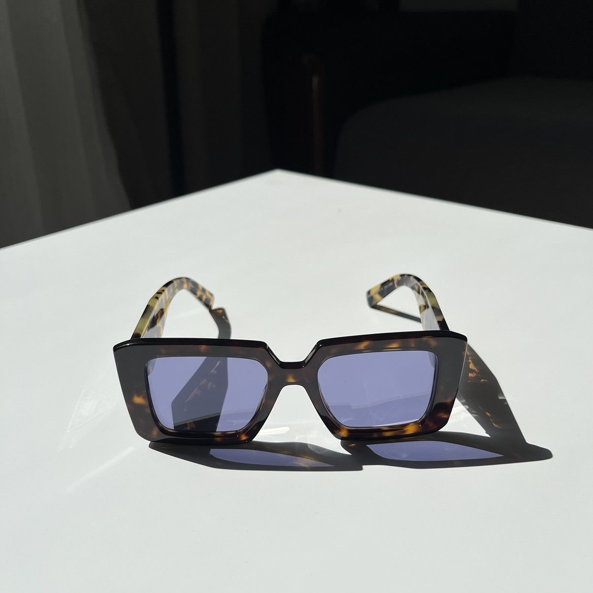 Prada Prada Oversized Symbol Sunglasses SPR 23y Size ONE SIZE - 4 Thumbnail