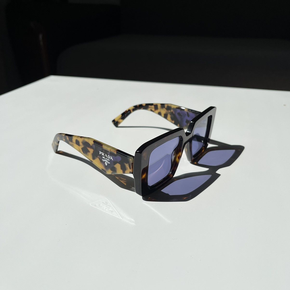 Prada Prada Oversized Symbol Sunglasses SPR 23y Size ONE SIZE - 10 Thumbnail