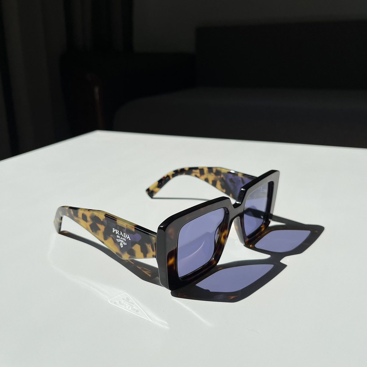 Prada Prada Oversized Symbol Sunglasses SPR 23y Size ONE SIZE - 6 Thumbnail