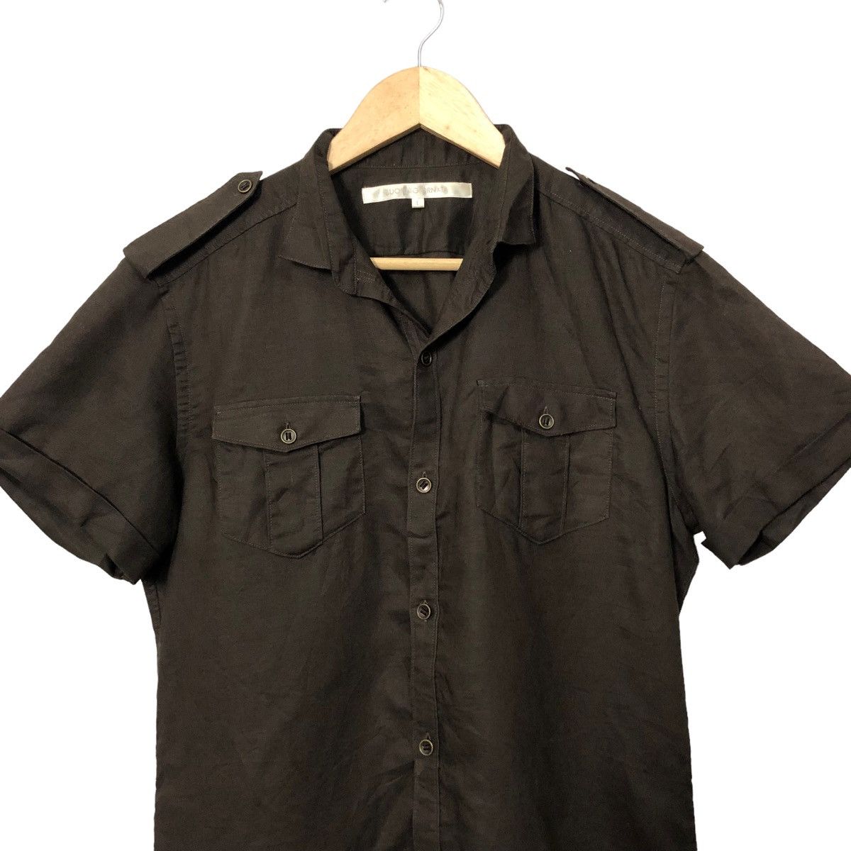 Japanese Brand Vintage Buona Giornata Button Ups Short Sleeve Shirt Size M / US 6-8 / IT 42-44 - 2 Thumbnail