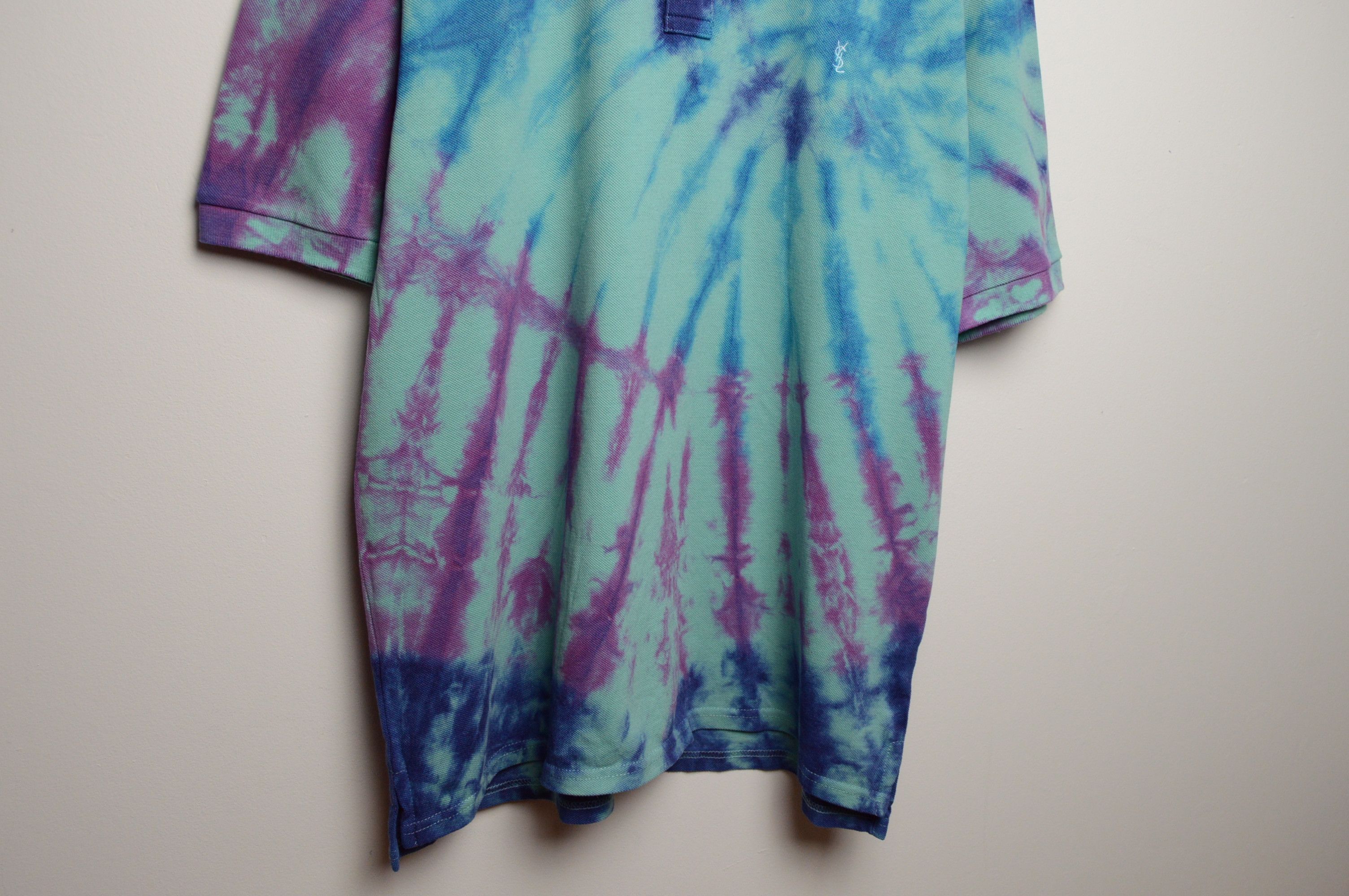 Saint Laurent Paris ysl tie dye polo Size US L / EU 52-54 / 3 - 4 Thumbnail