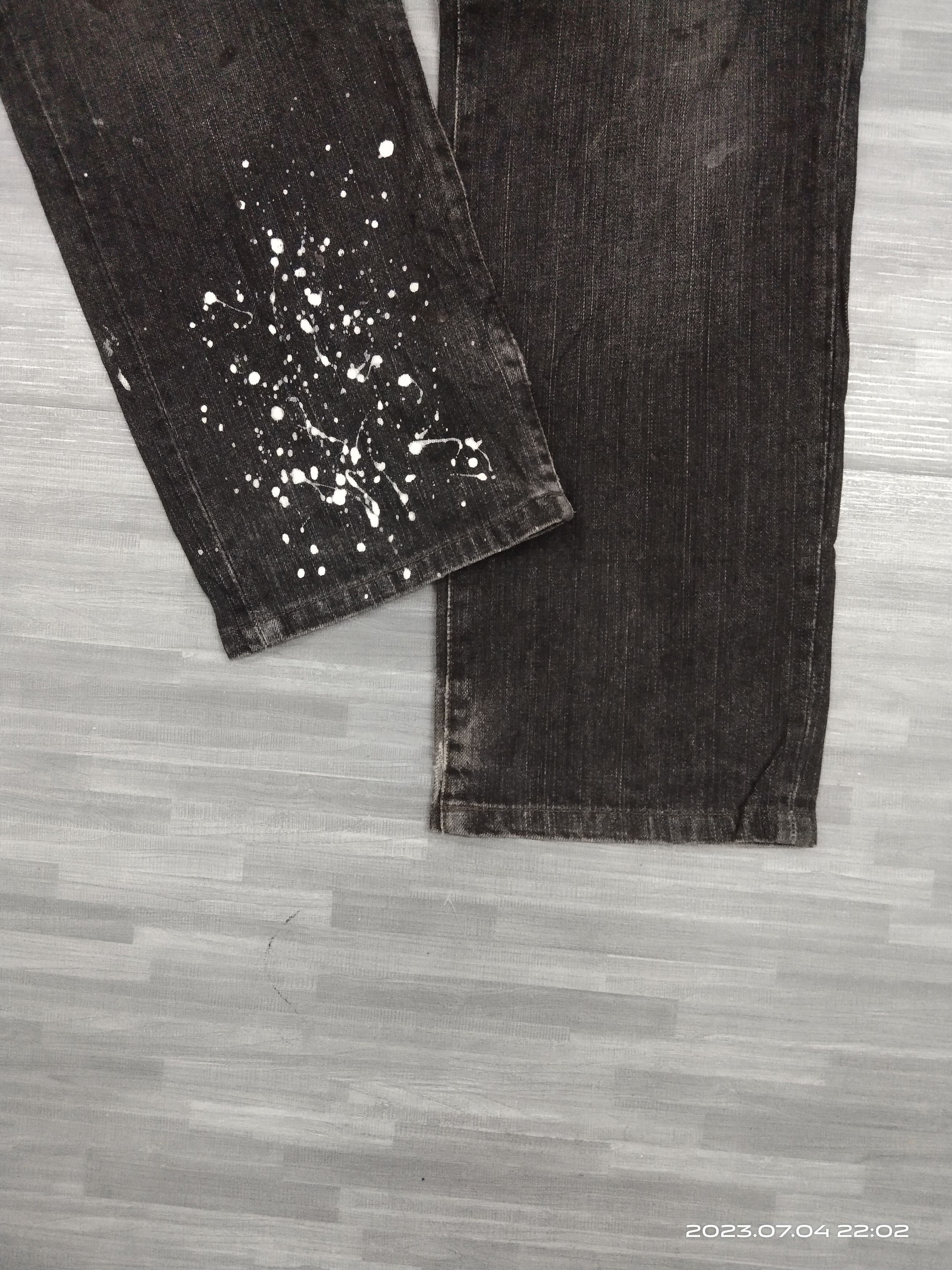 If Six Was Nine SiCK SPLATTER UNIQLO DENIM PANTS Size US 31 - 7 Thumbnail